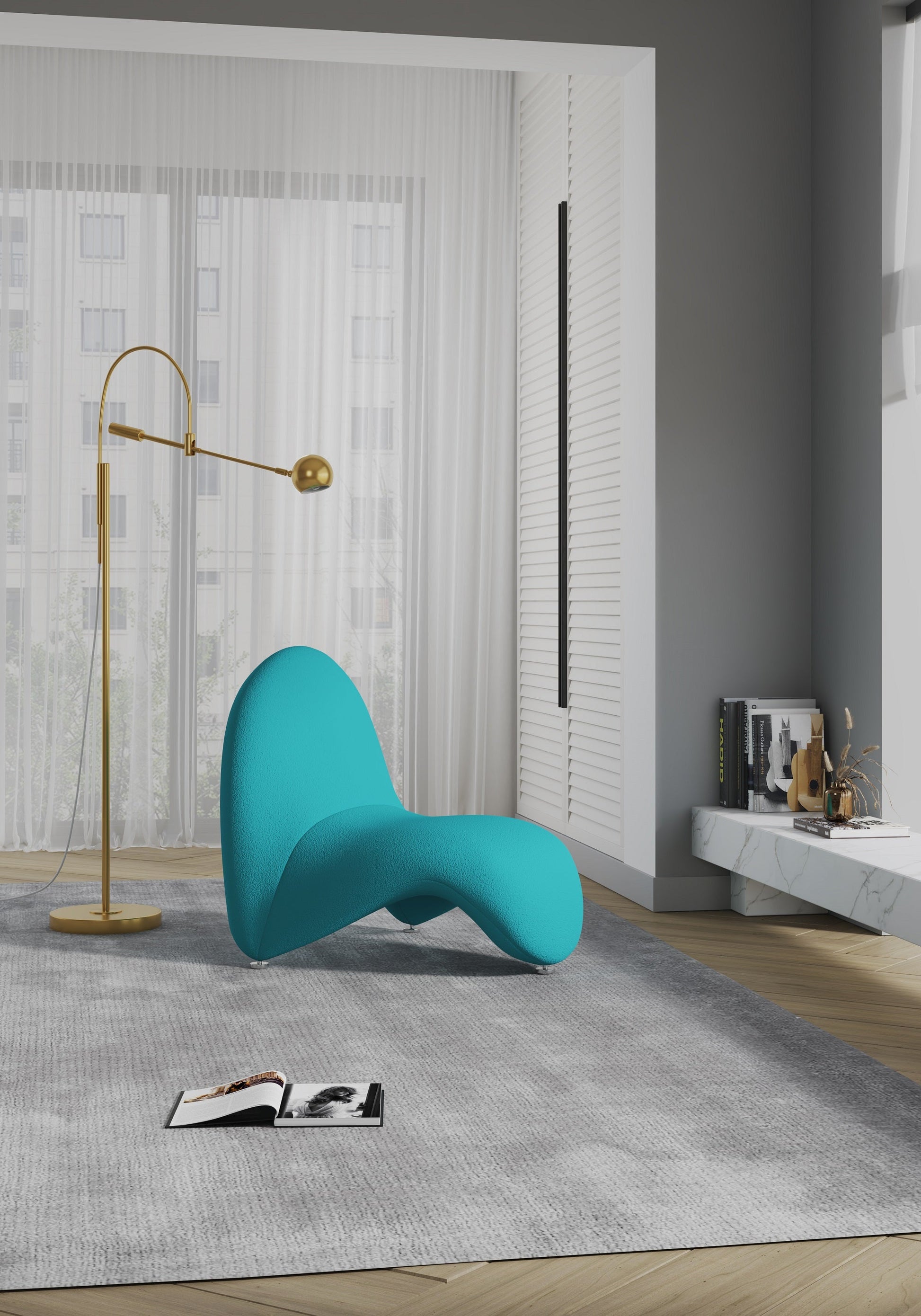 MoMa Accent Chair in Teal - Ornate Home