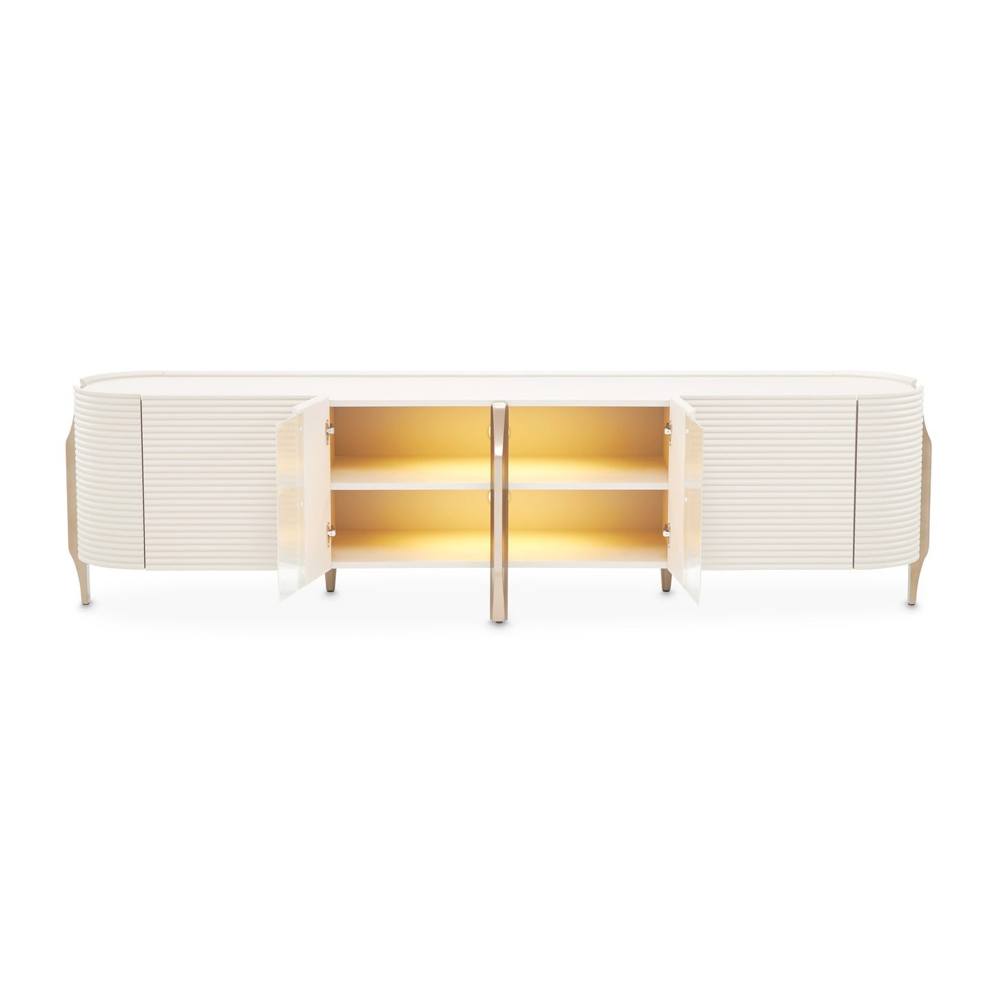 Mod Dream Rich Champagne Media Cabinet - Ornate Home