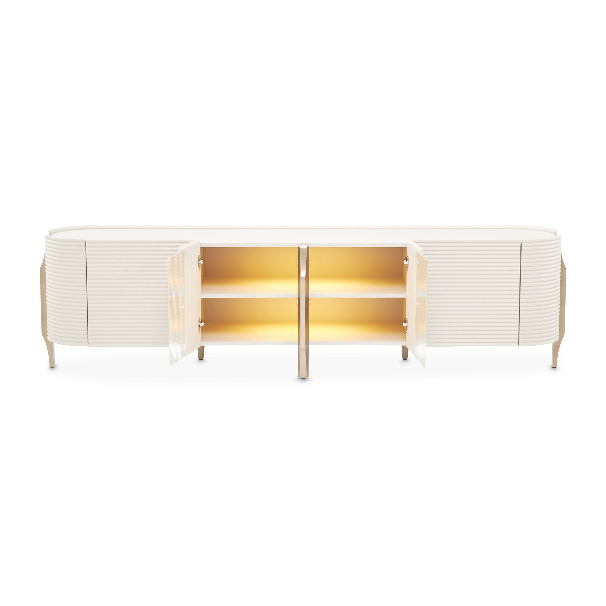 Mod Dream Rich Champagne Media Cabinet - Ornate Home