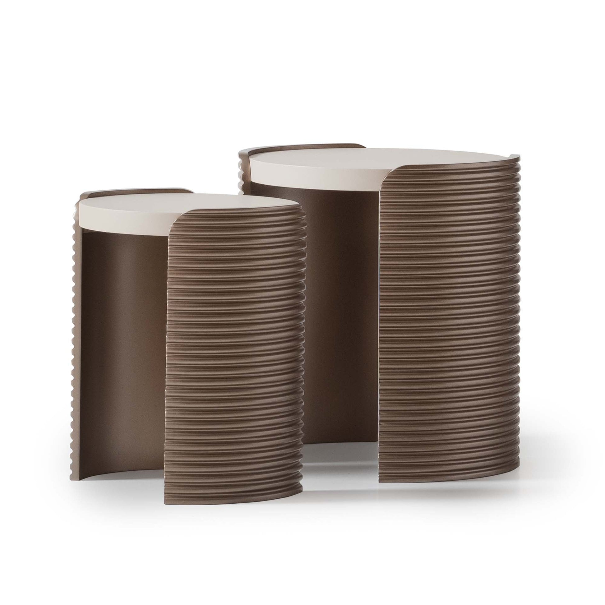 Mod Dream Rich Champagne Nesting Tables - Ornate Home