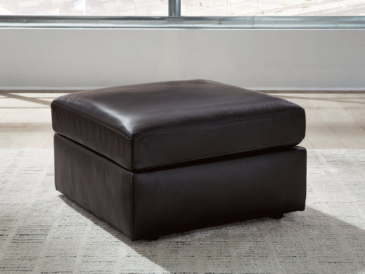 ModMax II Black Oversized Accent Ottoman- Viva Furn