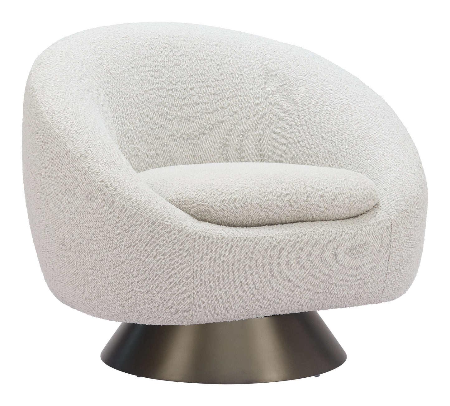 Modan Misty Gray Swivel Chair - Ornate Home