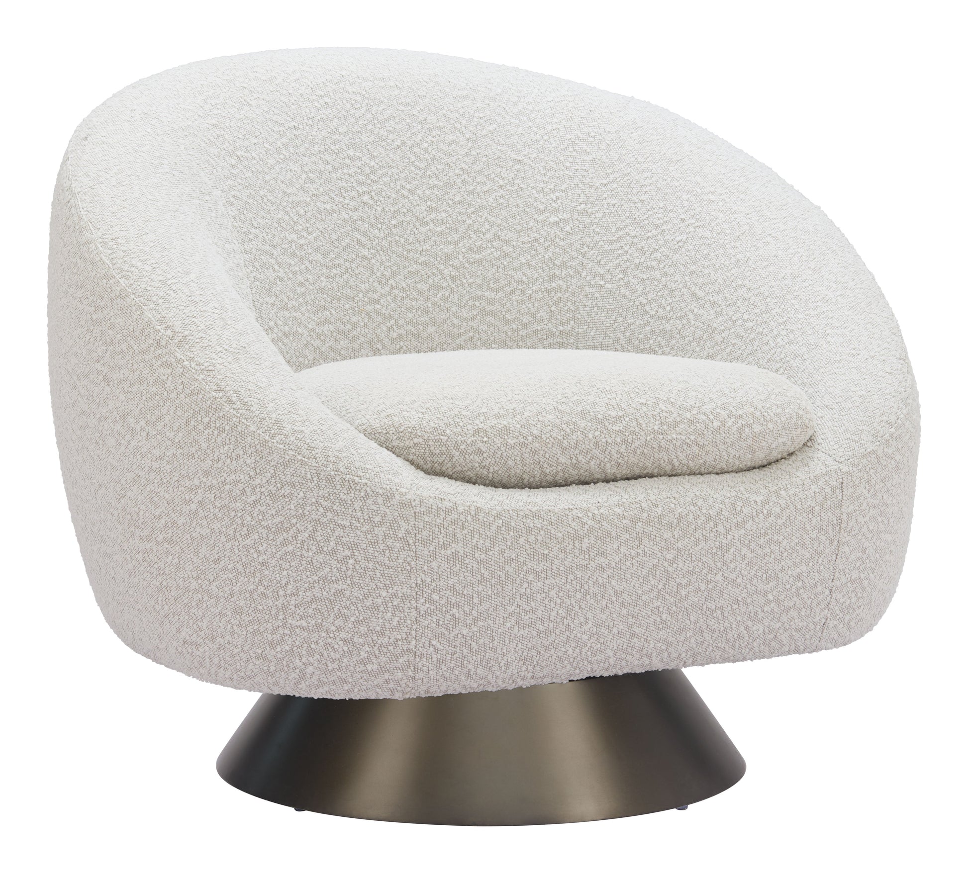 Modan Misty Gray Swivel Chair - Ornate Home