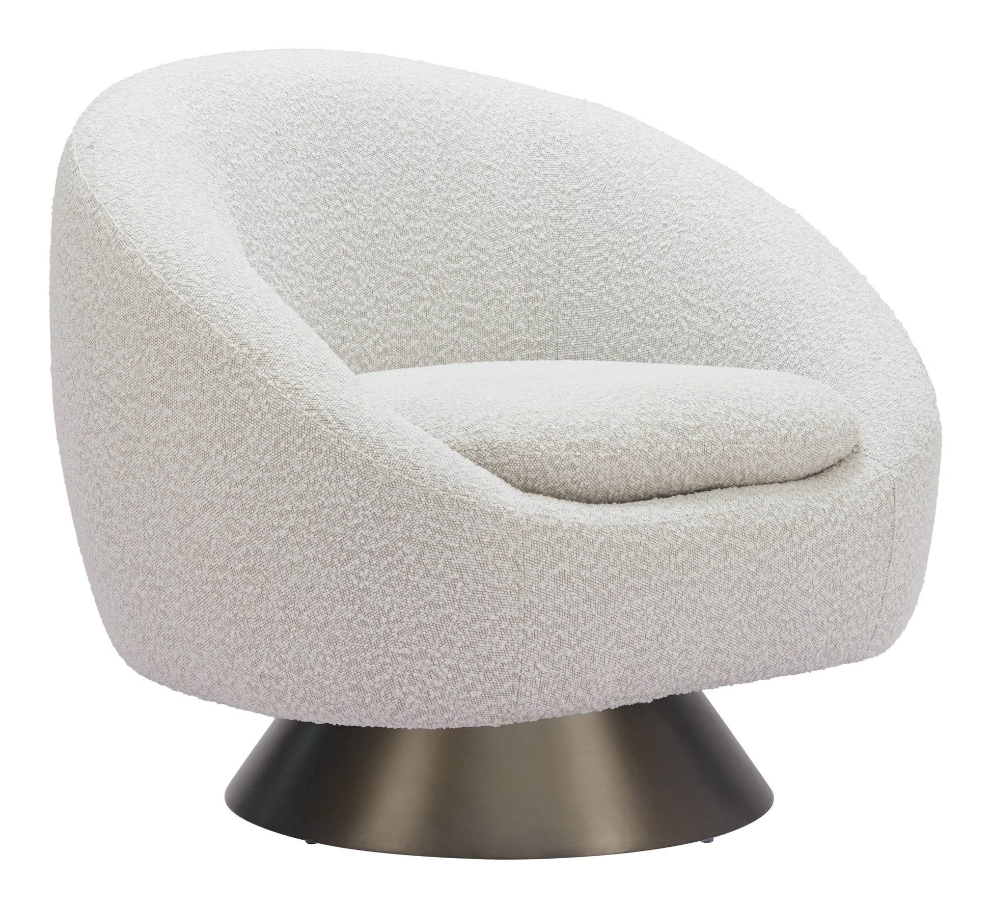 Modan Misty Gray Swivel Chair - Ornate Home