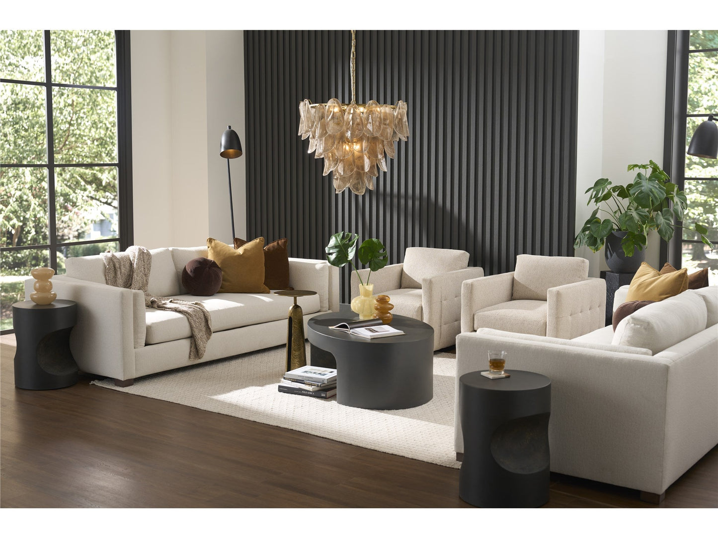 Modern Ash Concrete Side Table - Ornate Home