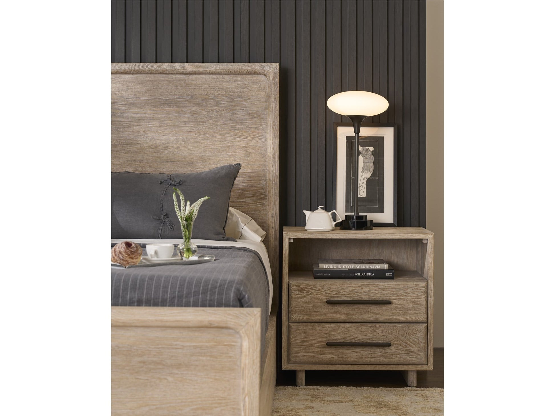 Modern Desert Open Storage Nightstand - Ornate Home