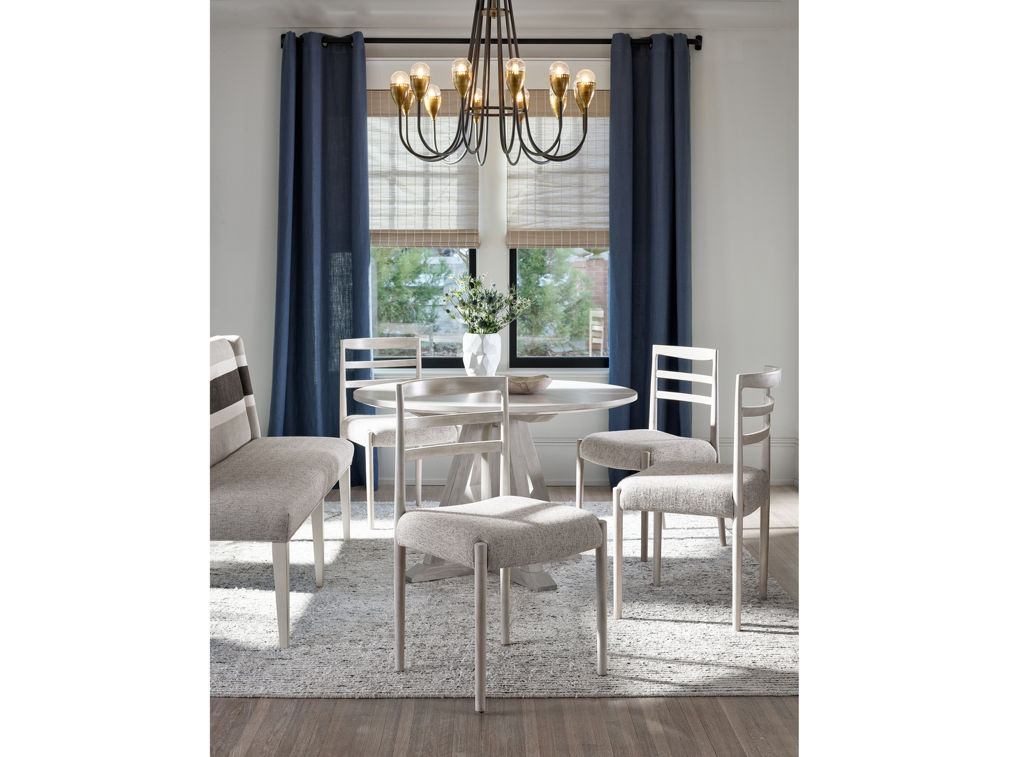 Modern Farmhouse Picket Fence Side Chair (Set of 2) - Ornate Home