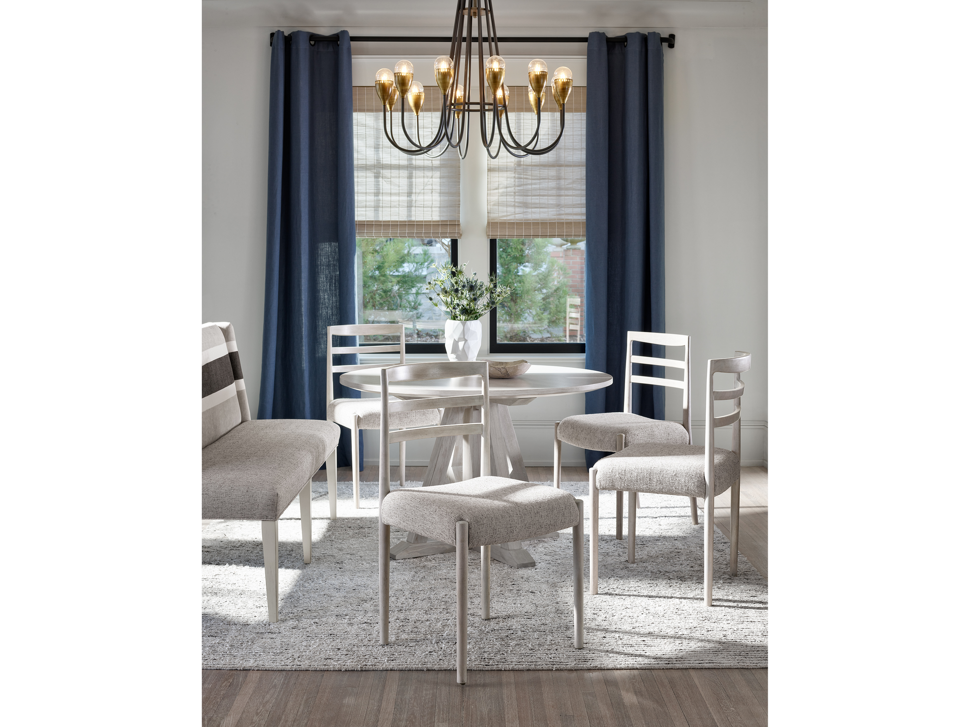 Modern Farmhouse Picket Fence Side Chair (Set of 2) - Ornate Home