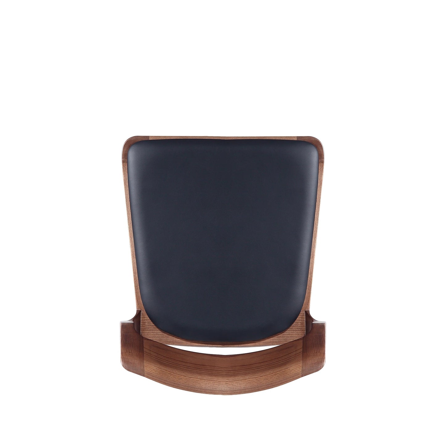 Moderno Stackable Dining Chair in Walnut and Black (Set of 2) - Ornate Home