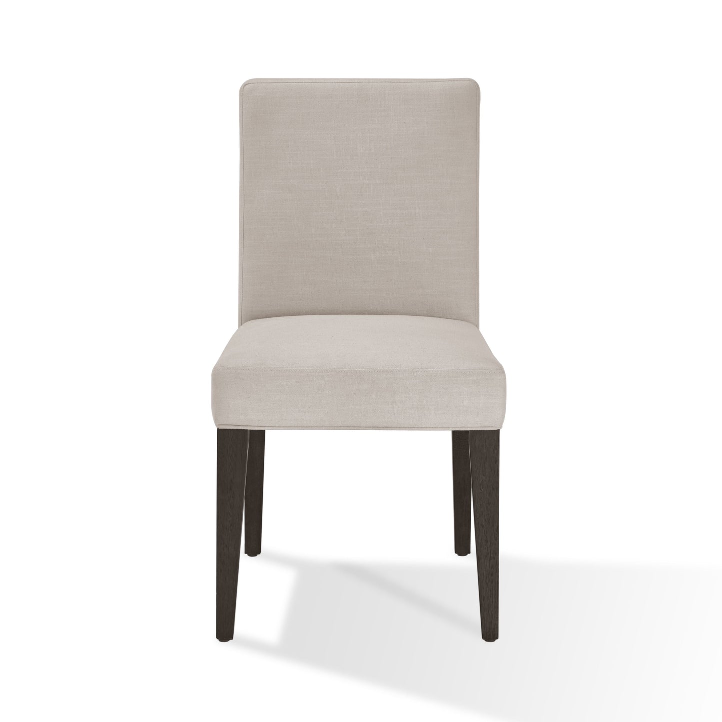 Modesto Upholstered Side Chair in Abalone Linen and French Roast (Set of 2) - Ornate Home