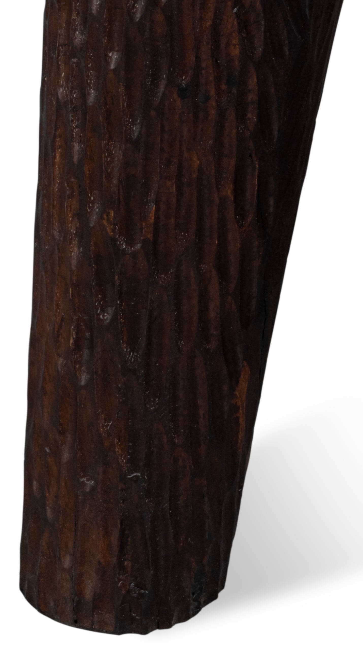 Molten Brown Carved Side Table - Ornate Home