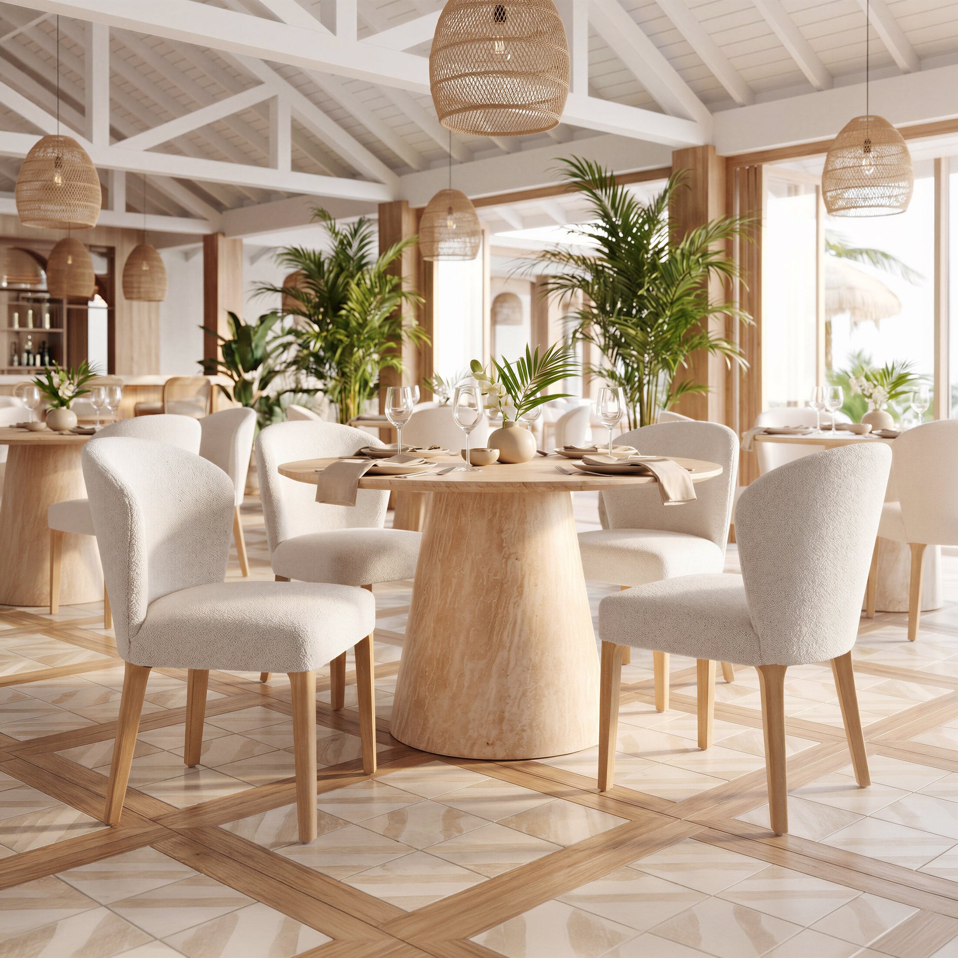 Mondstein Ivory Dining Chair (Set of 2) - Ornate Home
