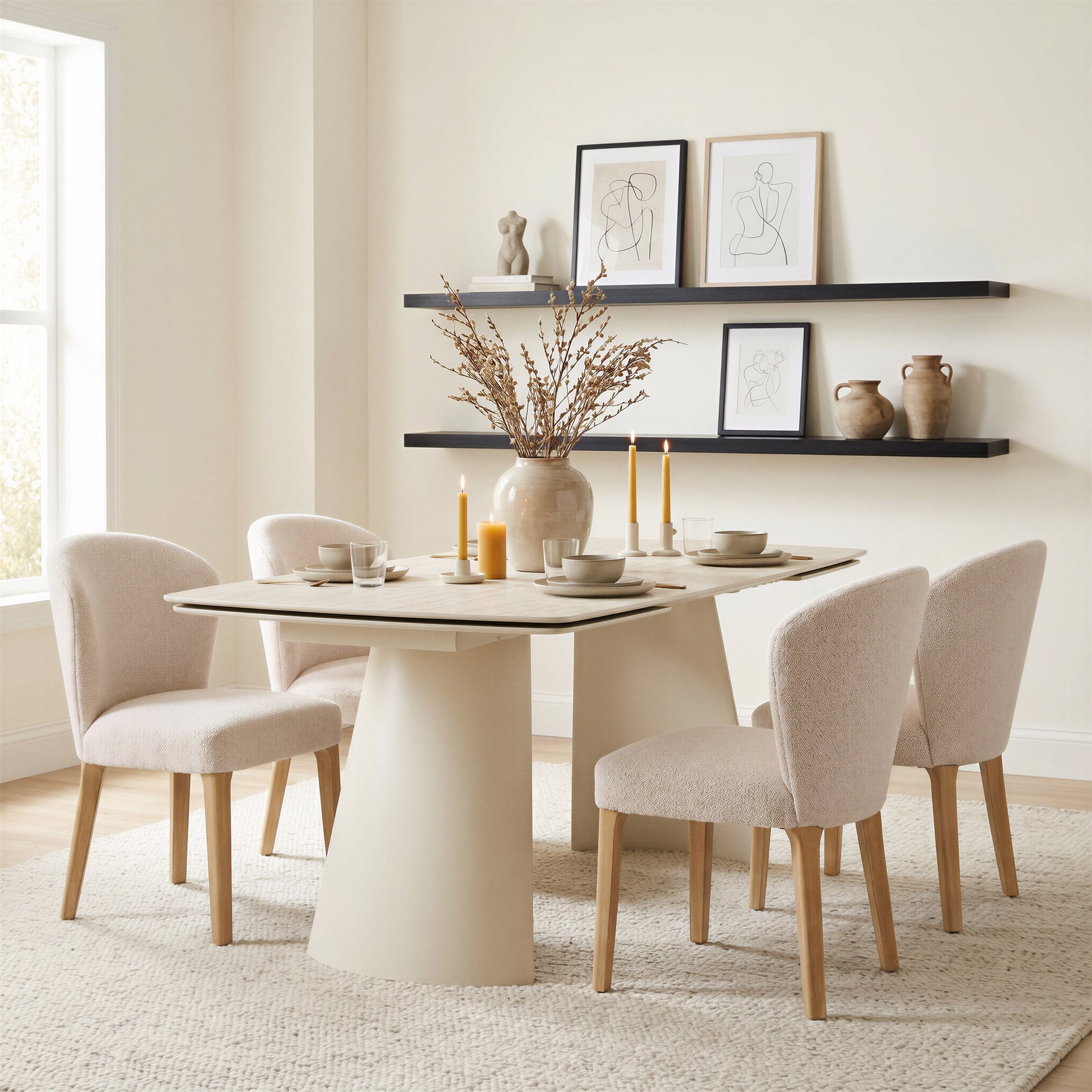 Mondstein Ivory Dining Chair (Set of 2) - Ornate Home