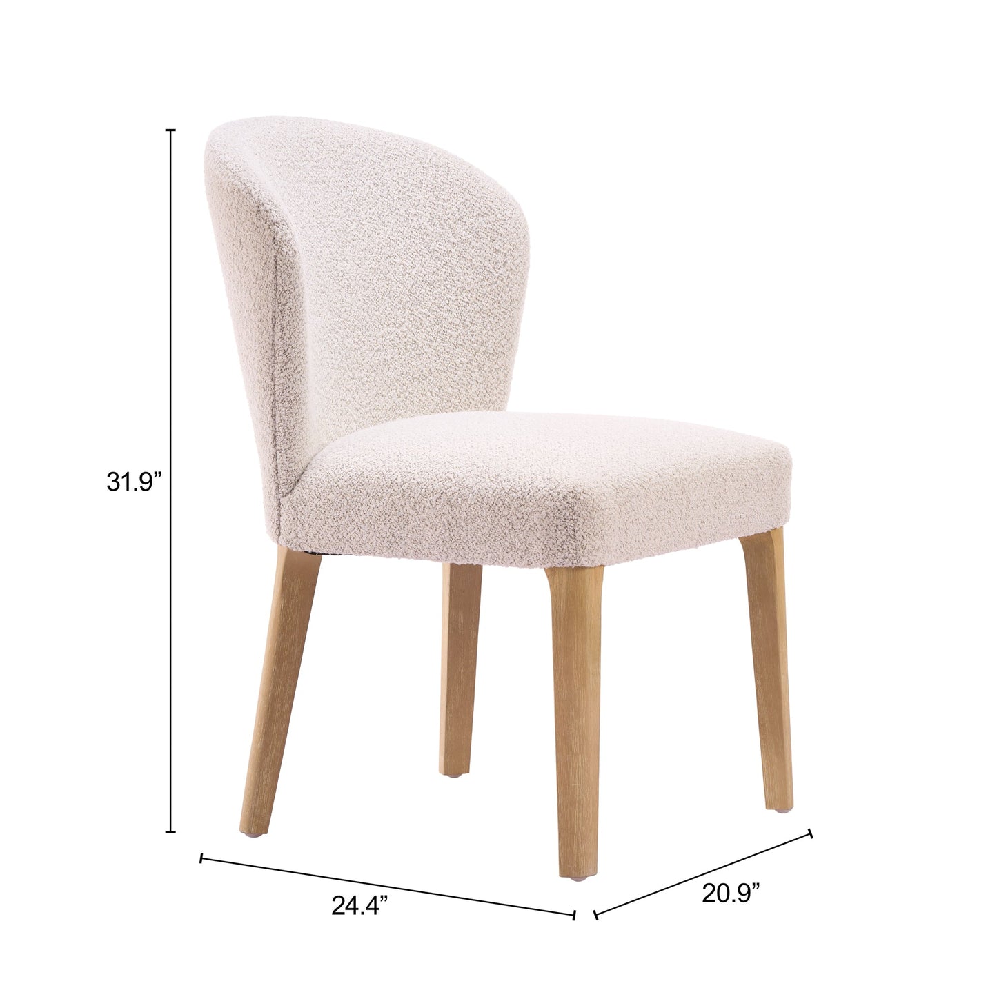 Mondstein Ivory Dining Chair (Set of 2) - Ornate Home