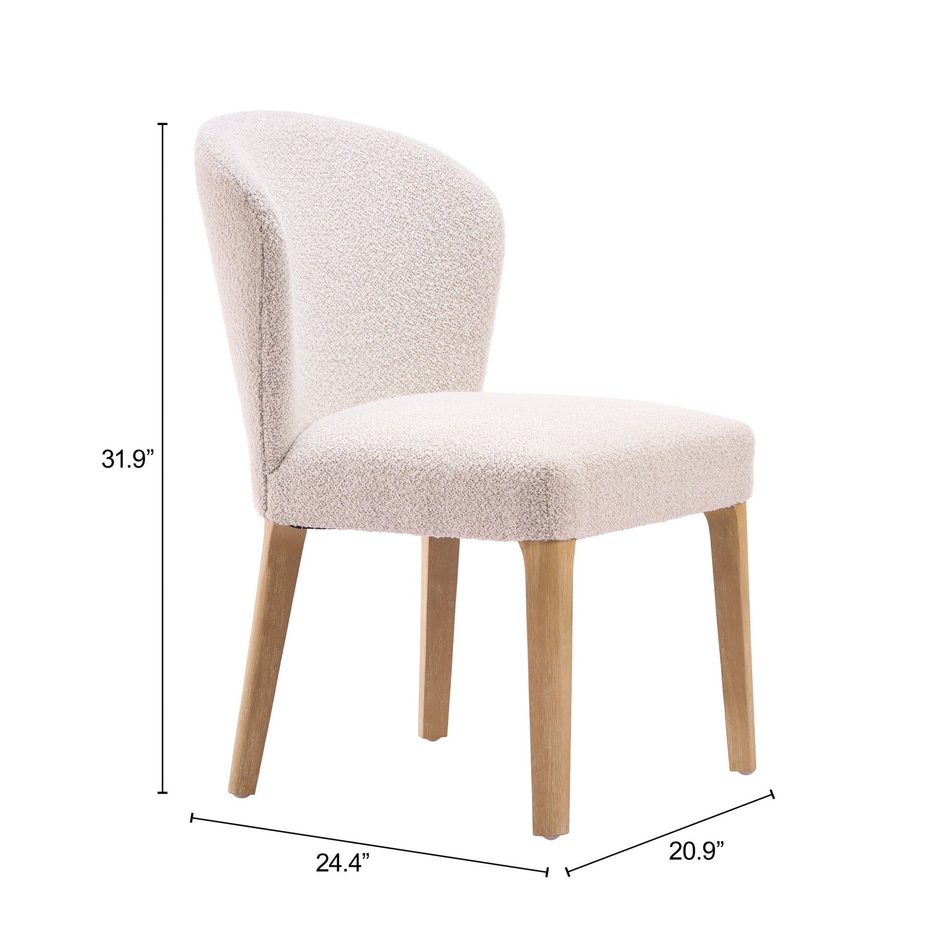 Mondstein Ivory Dining Chair (Set of 2) - Ornate Home