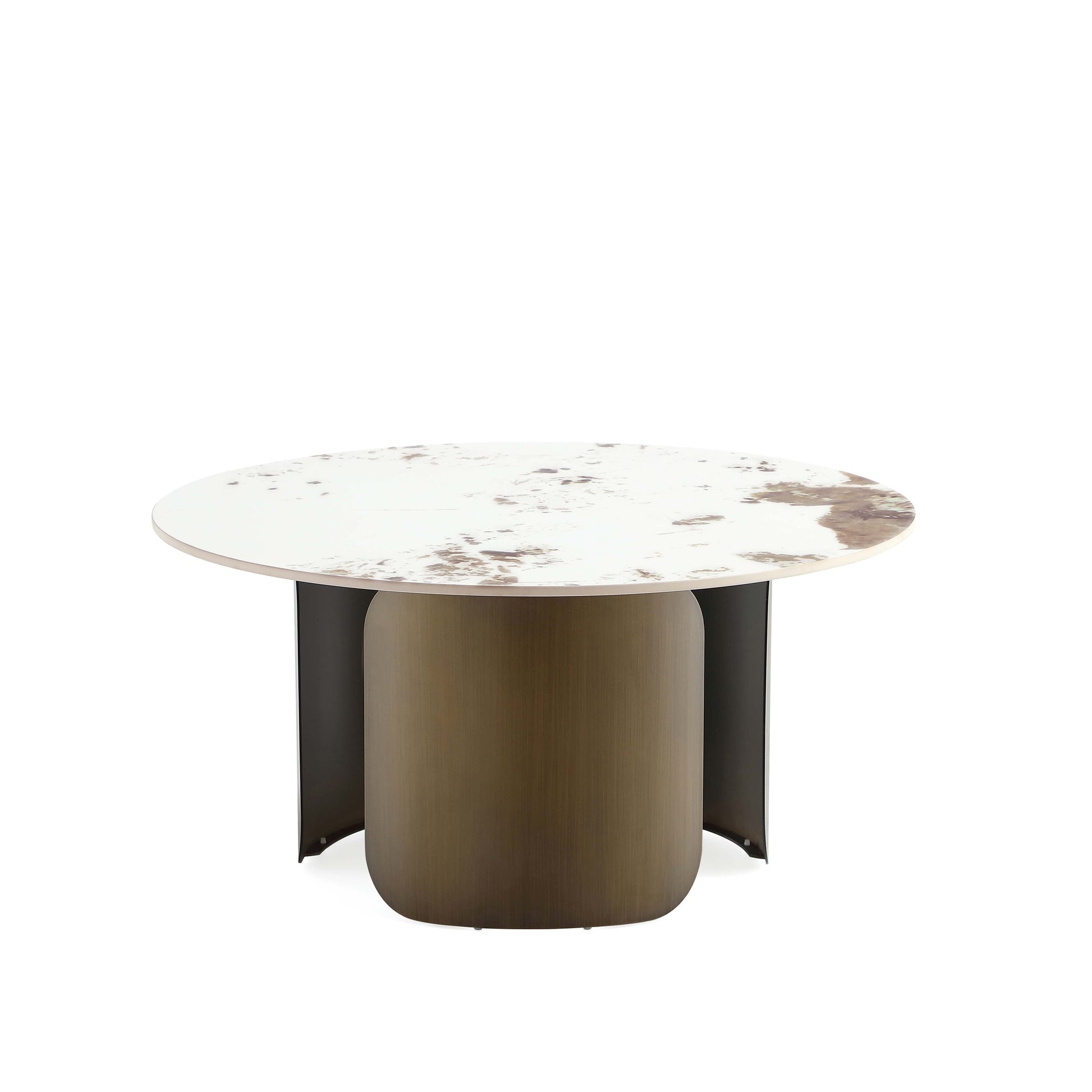 Monica Coffee Table and End Table in Gold (set of 2) - Ornate Home