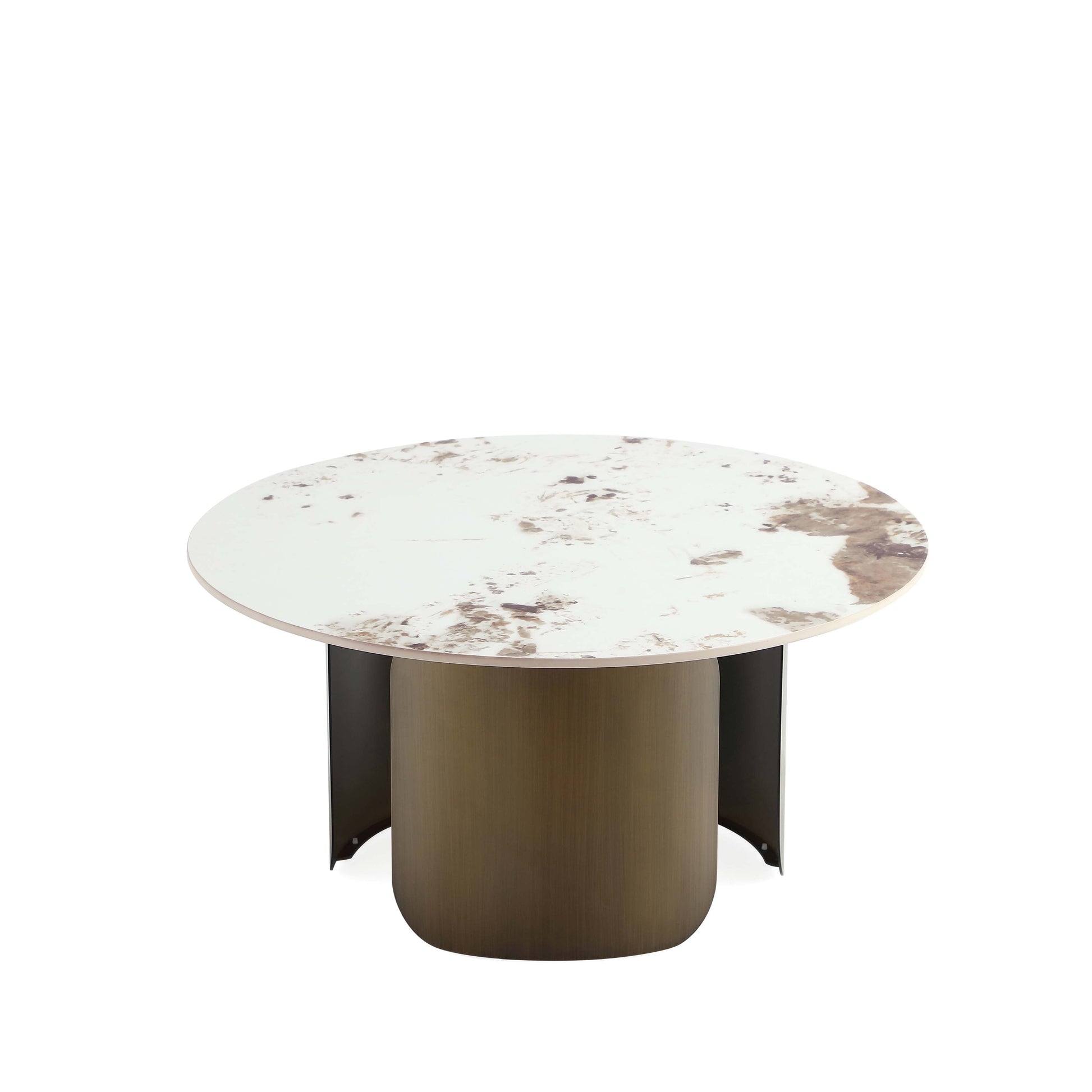Monica Coffee Table and End Table in Gold (set of 2) - Ornate Home