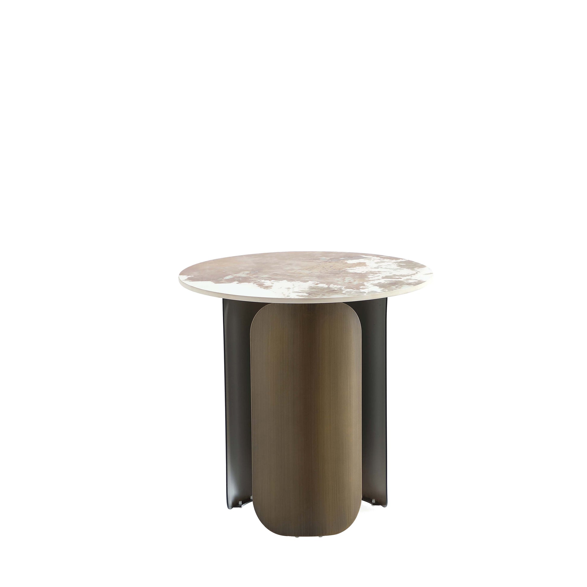 Monica Coffee Table and End Table in Gold (set of 2) - Ornate Home