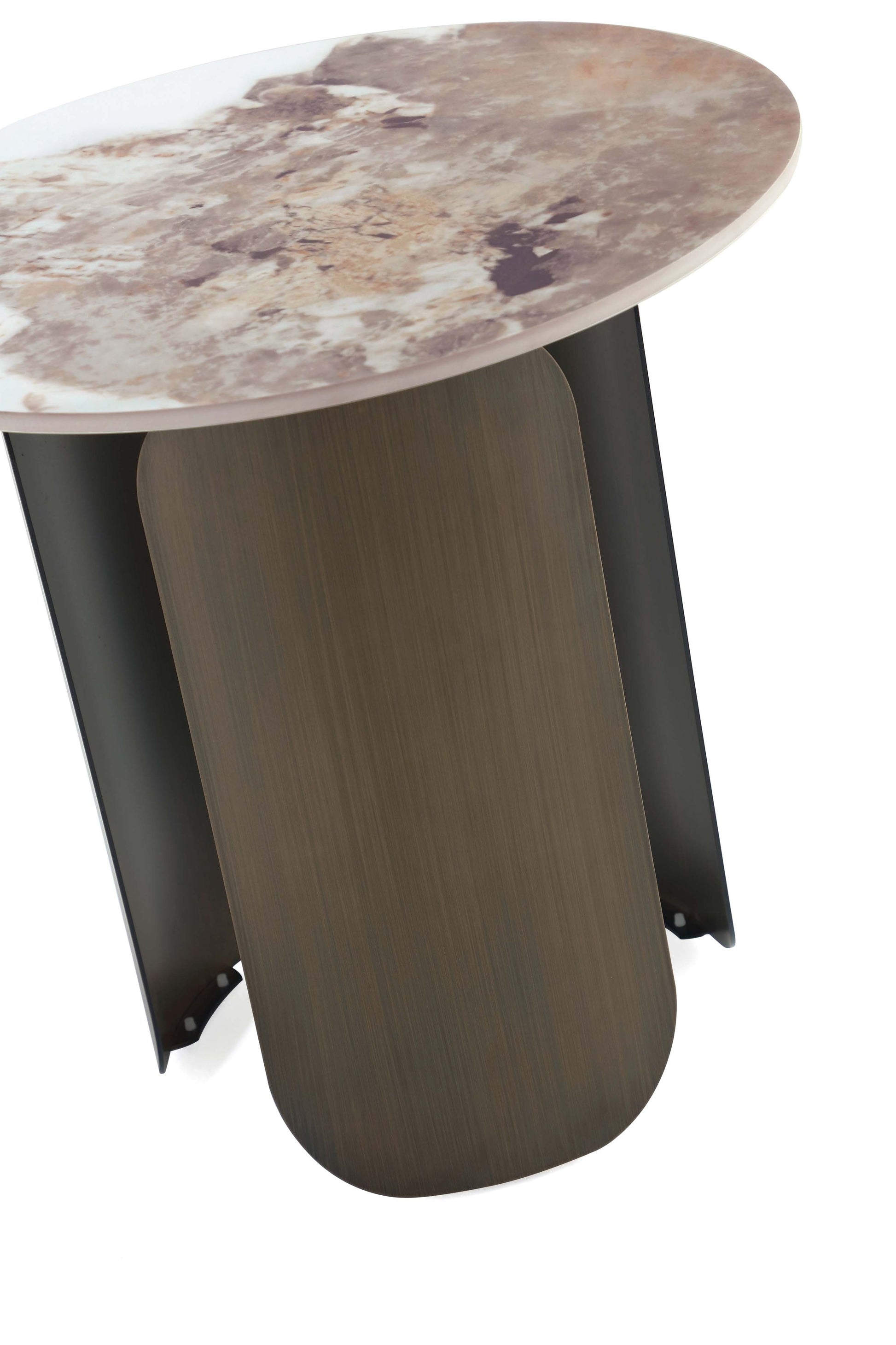 Monica Coffee Table and End Table in Gold (set of 2) - Ornate Home