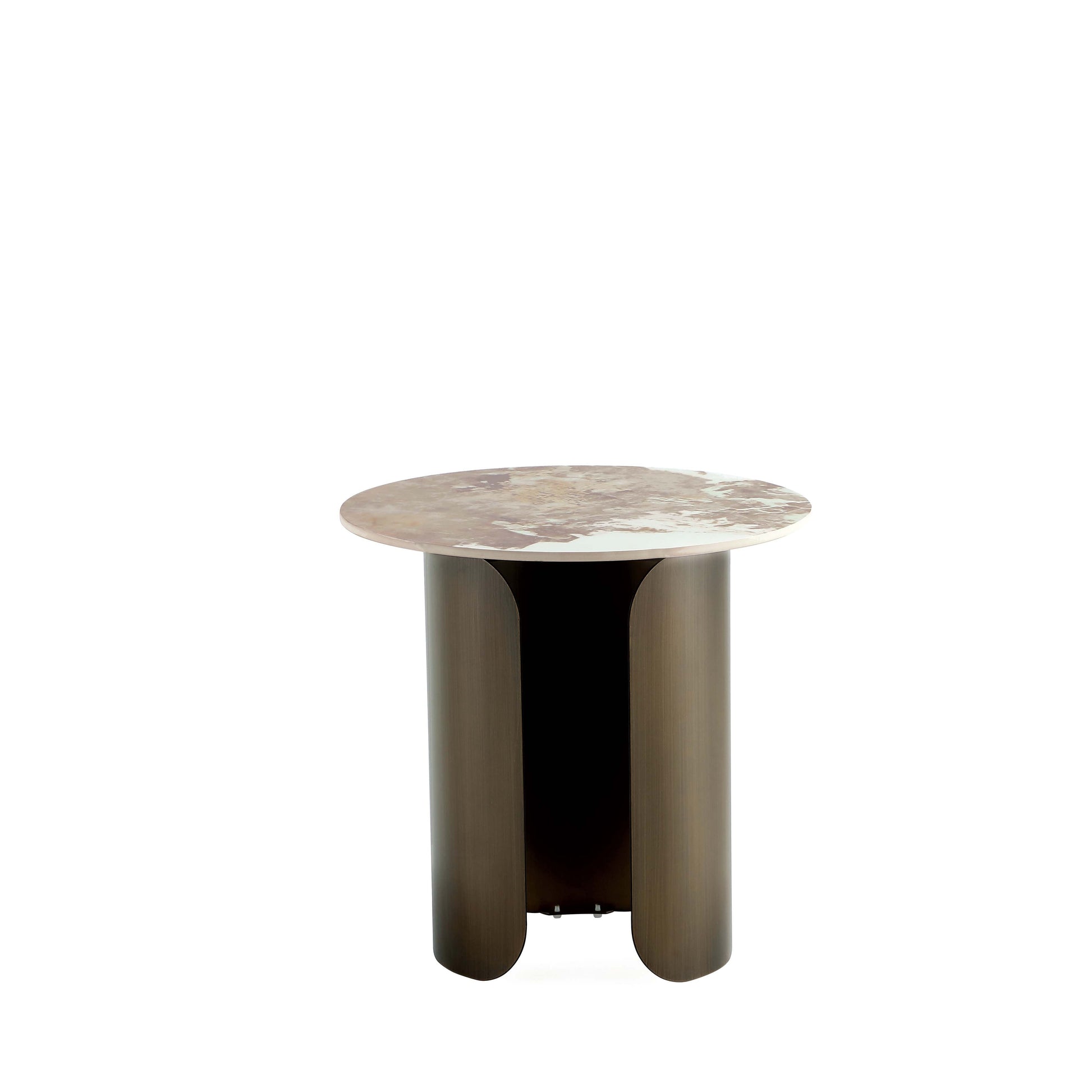 Monica Coffee Table and End Table in Gold (set of 2) - Ornate Home