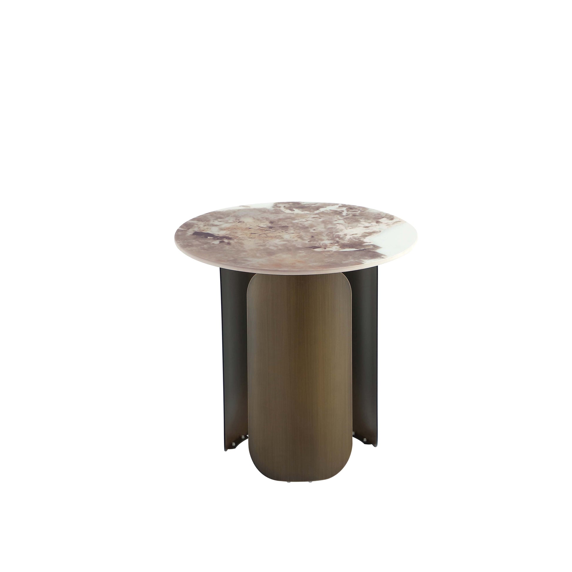 Monica Coffee Table and End Table in Gold (set of 2) - Ornate Home