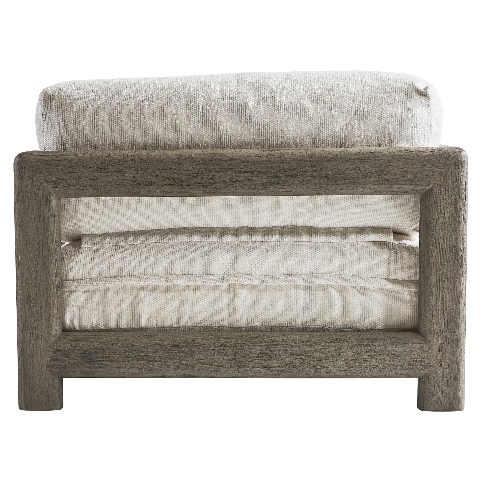 Montaigne Weathered Teak/White/Cream Outdoor Chair 1/2 - Ornate Home