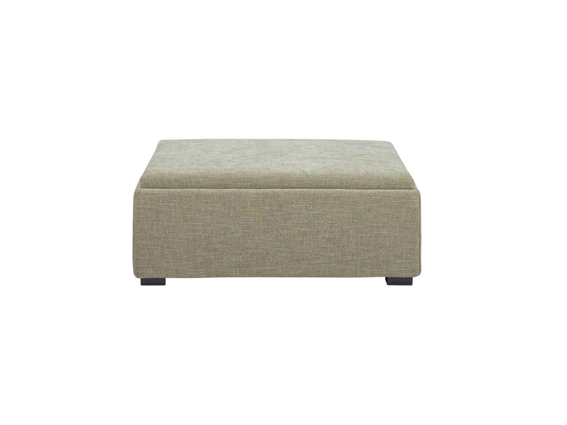 Montana Washed Green Storage Ottoman - Ornate Home