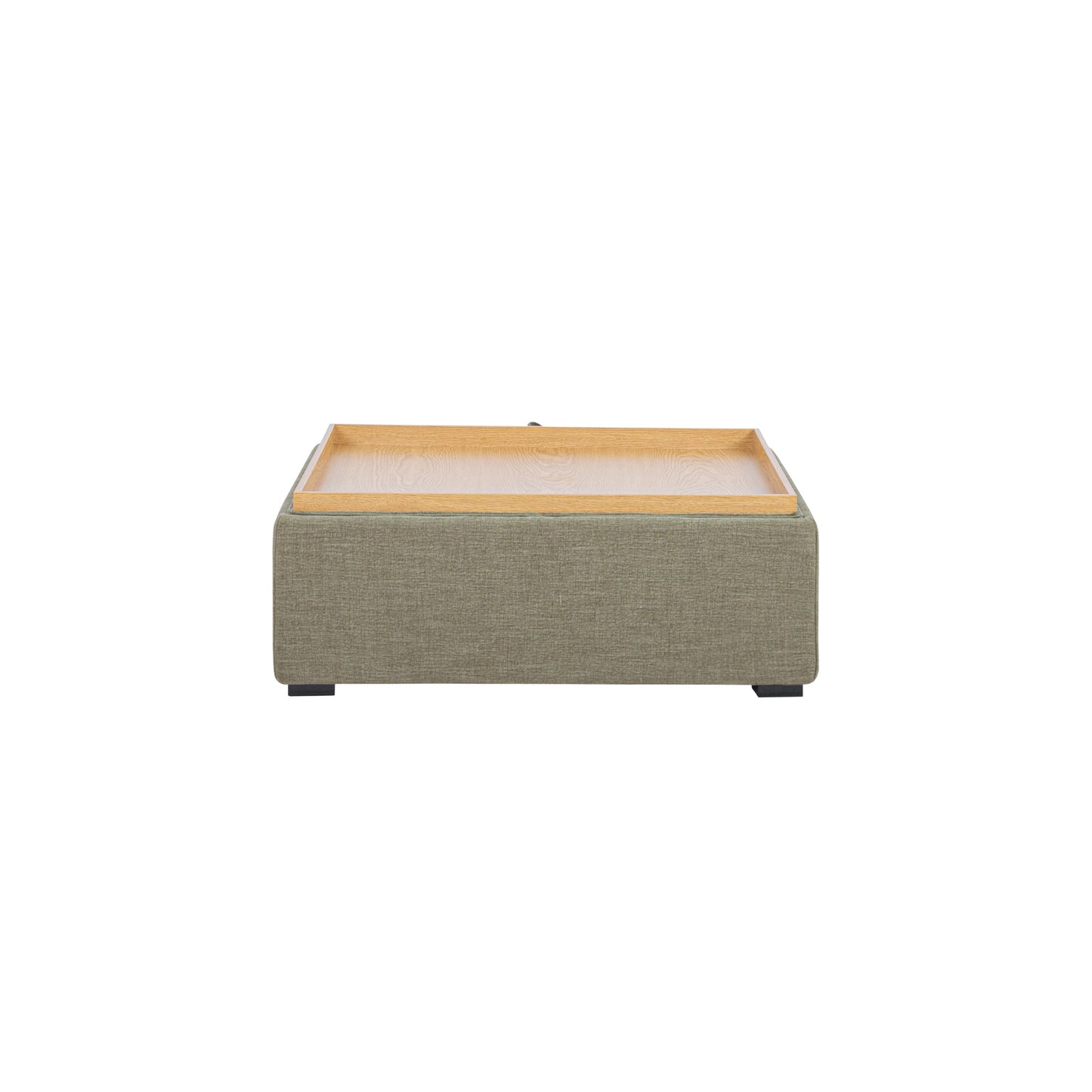 Montana Washed Green Storage Ottoman - Ornate Home
