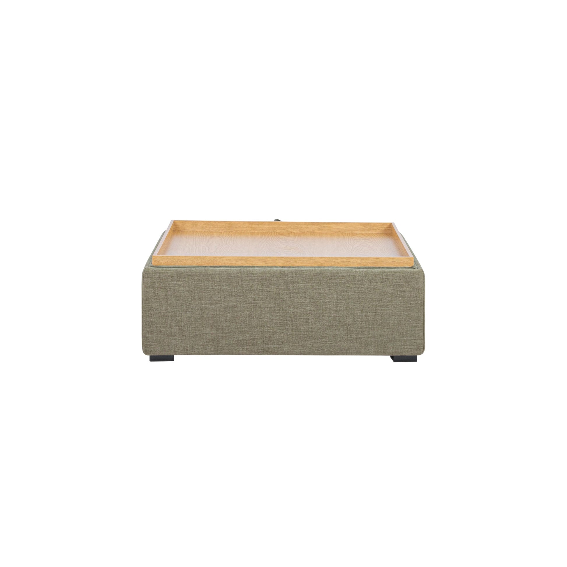 Montana Washed Green Storage Ottoman - Ornate Home