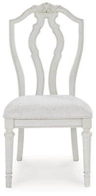 Montelaine Antique White Dining Side Chair (Set of 2)- Viva Furn