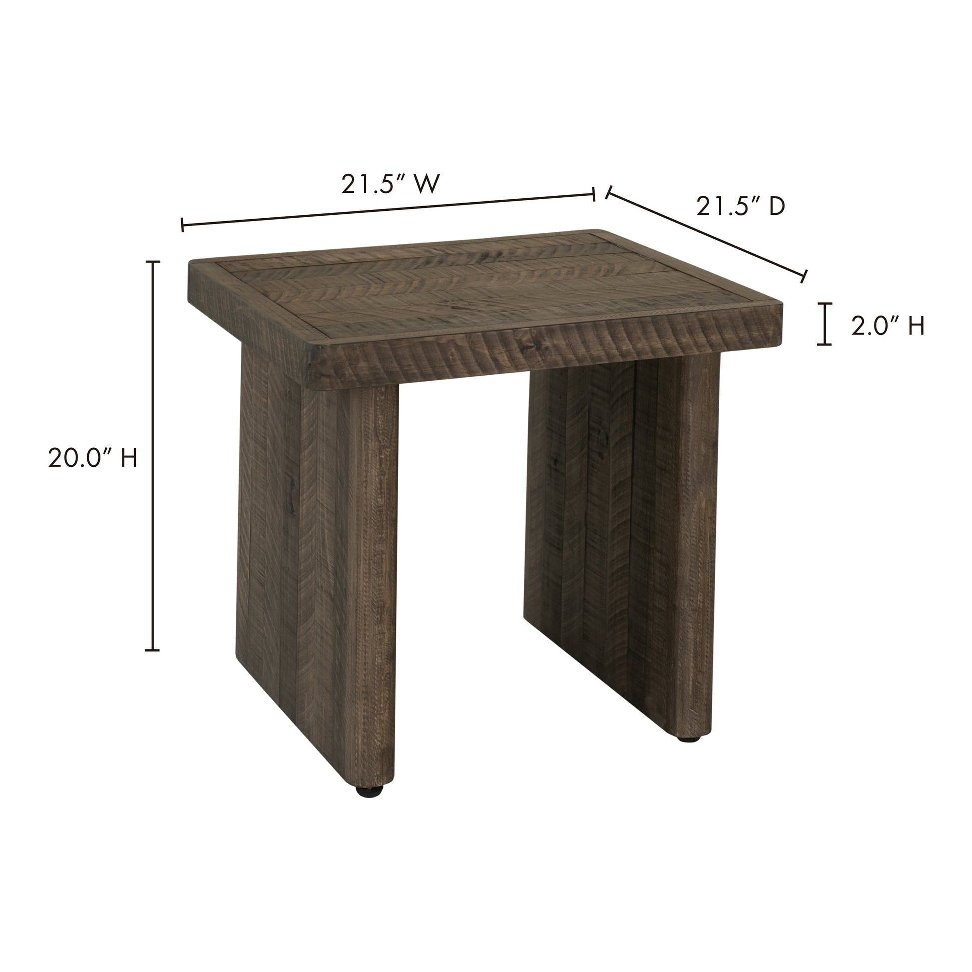 Monterey Aged Brown End Table - Ornate Home