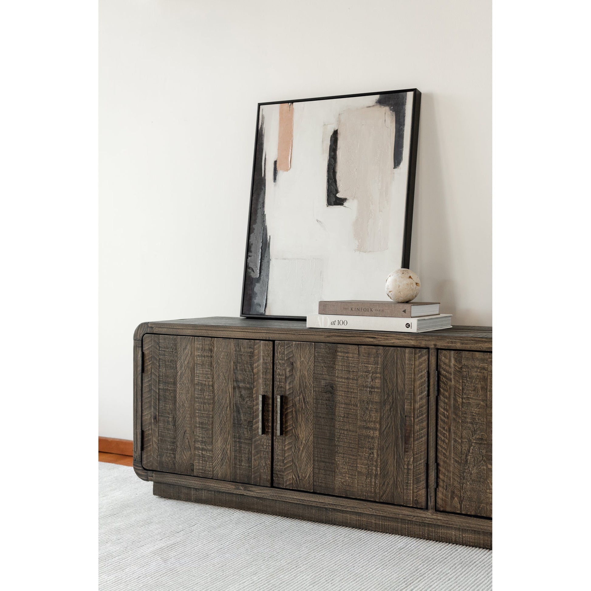 Monterey Aged Brown Media Cabinet - Ornate Home