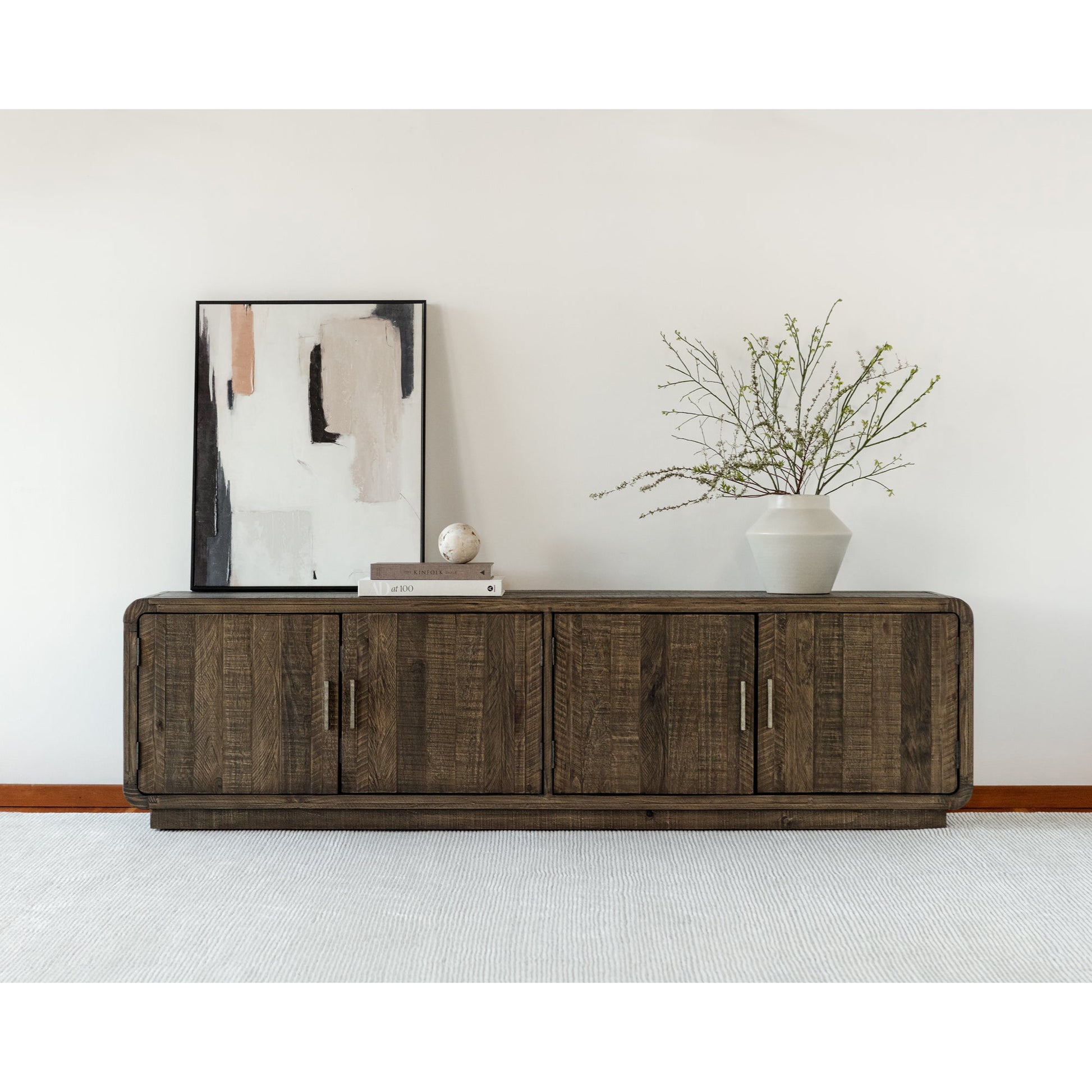 Monterey Aged Brown Media Cabinet - Ornate Home