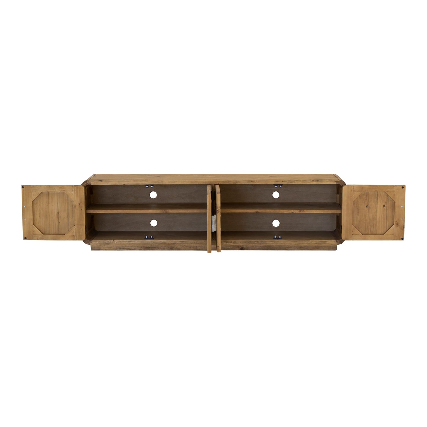 Monterey Rustic Blonde Media Cabinet - Ornate Home