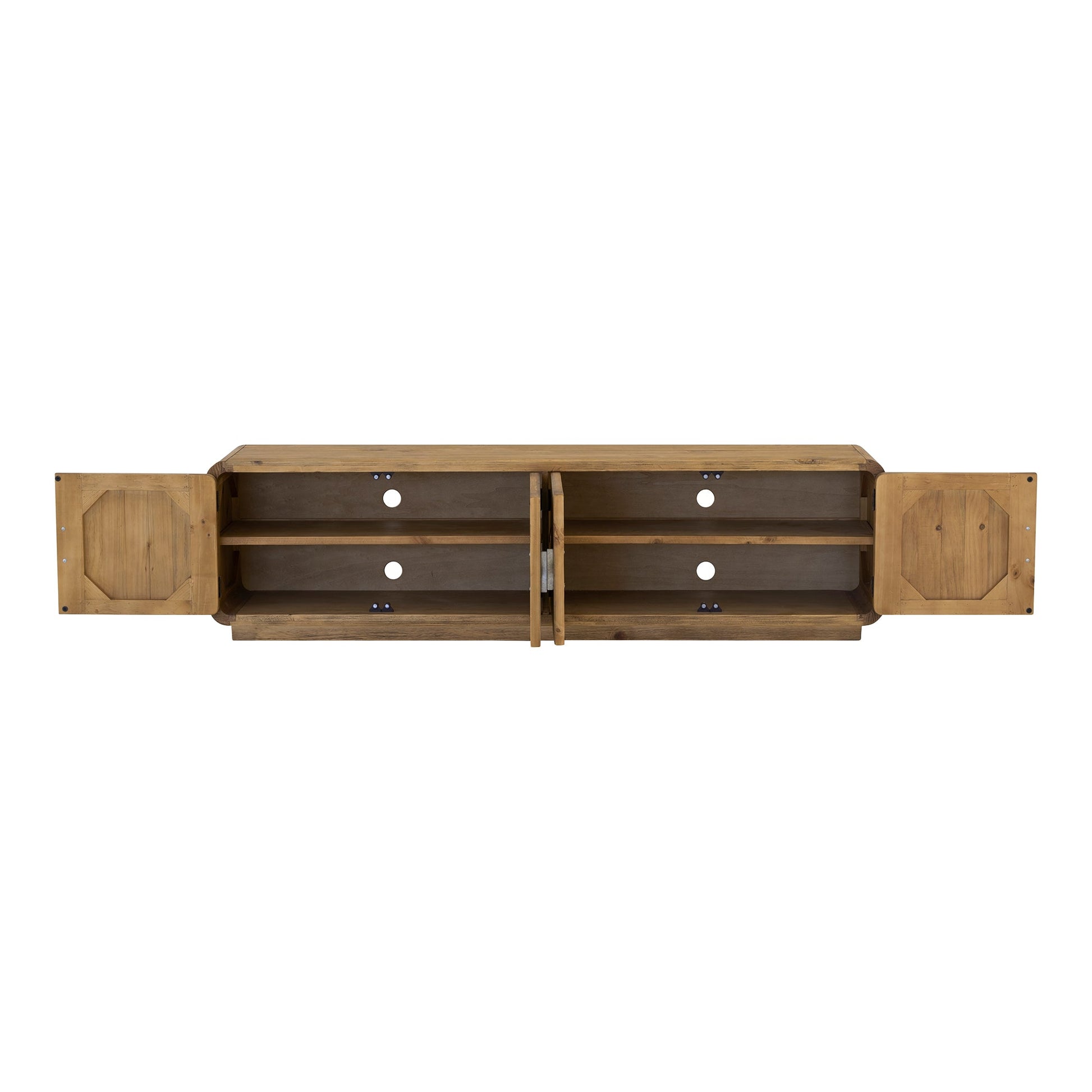 Monterey Rustic Blonde Media Cabinet - Ornate Home