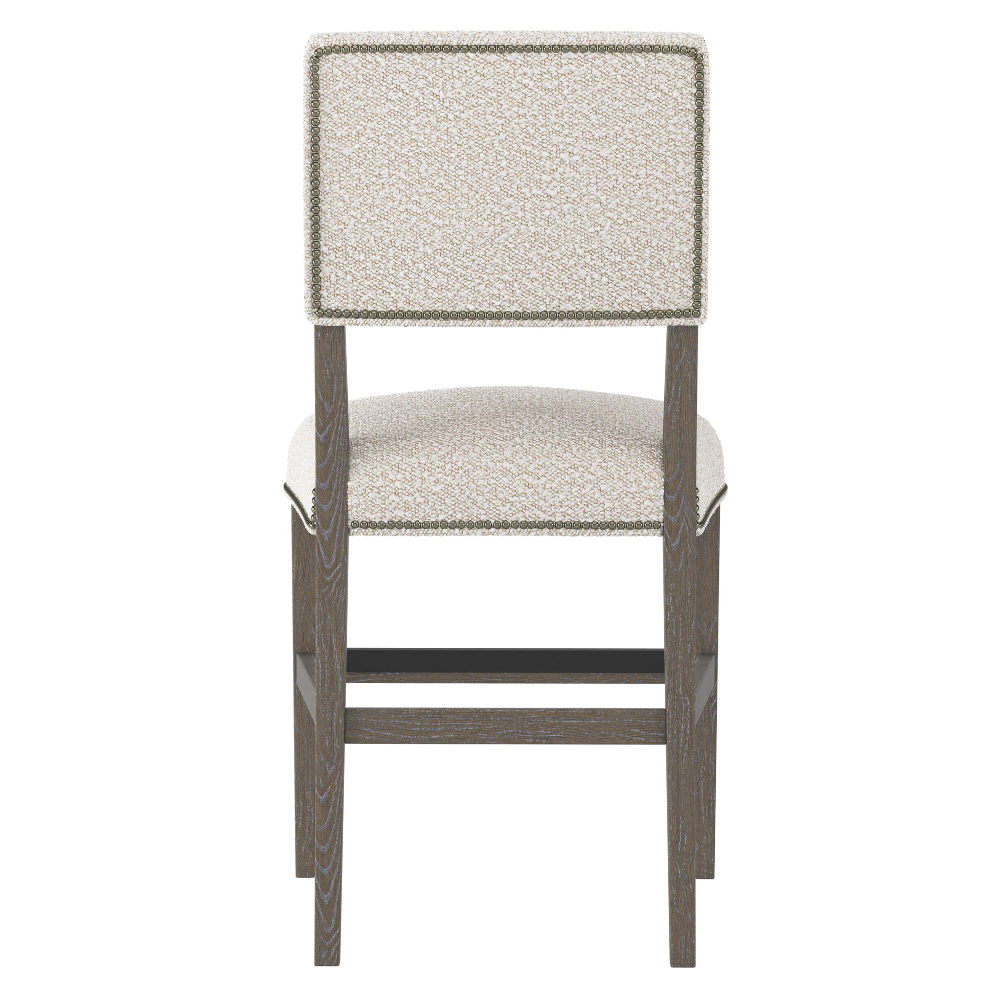 Moore Portobello/White/Cream Fabric Counter Stool - Ornate Home