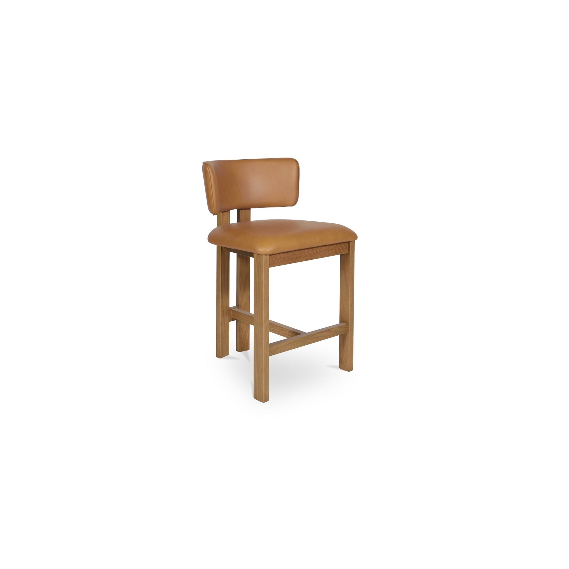 Morel Brown Counter Stool Leather - Ornate Home