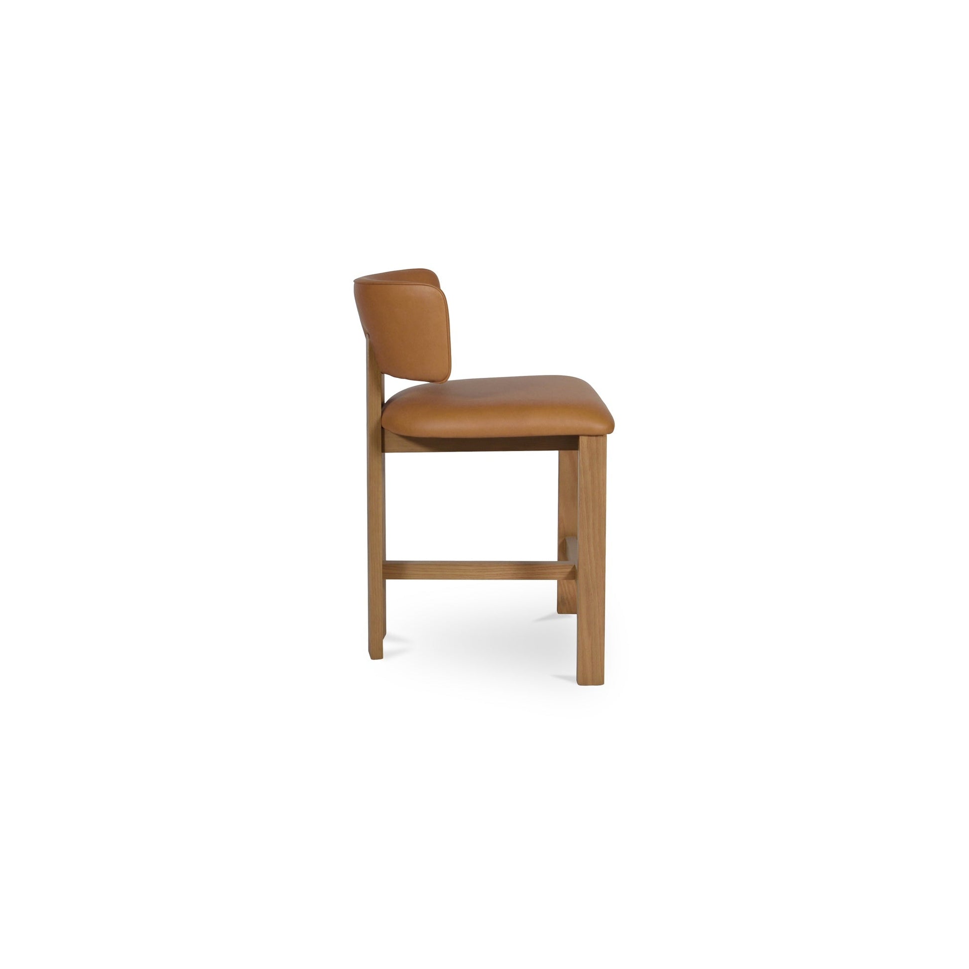Morel Brown Counter Stool Leather - Ornate Home