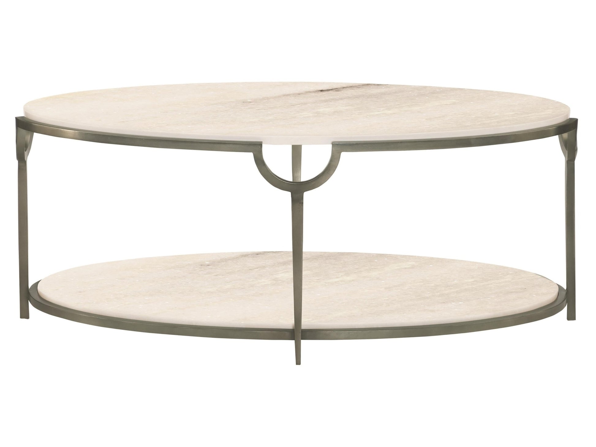 Morello Faux Carrara/Oxidized Nickel Cocktail Table - Ornate Home