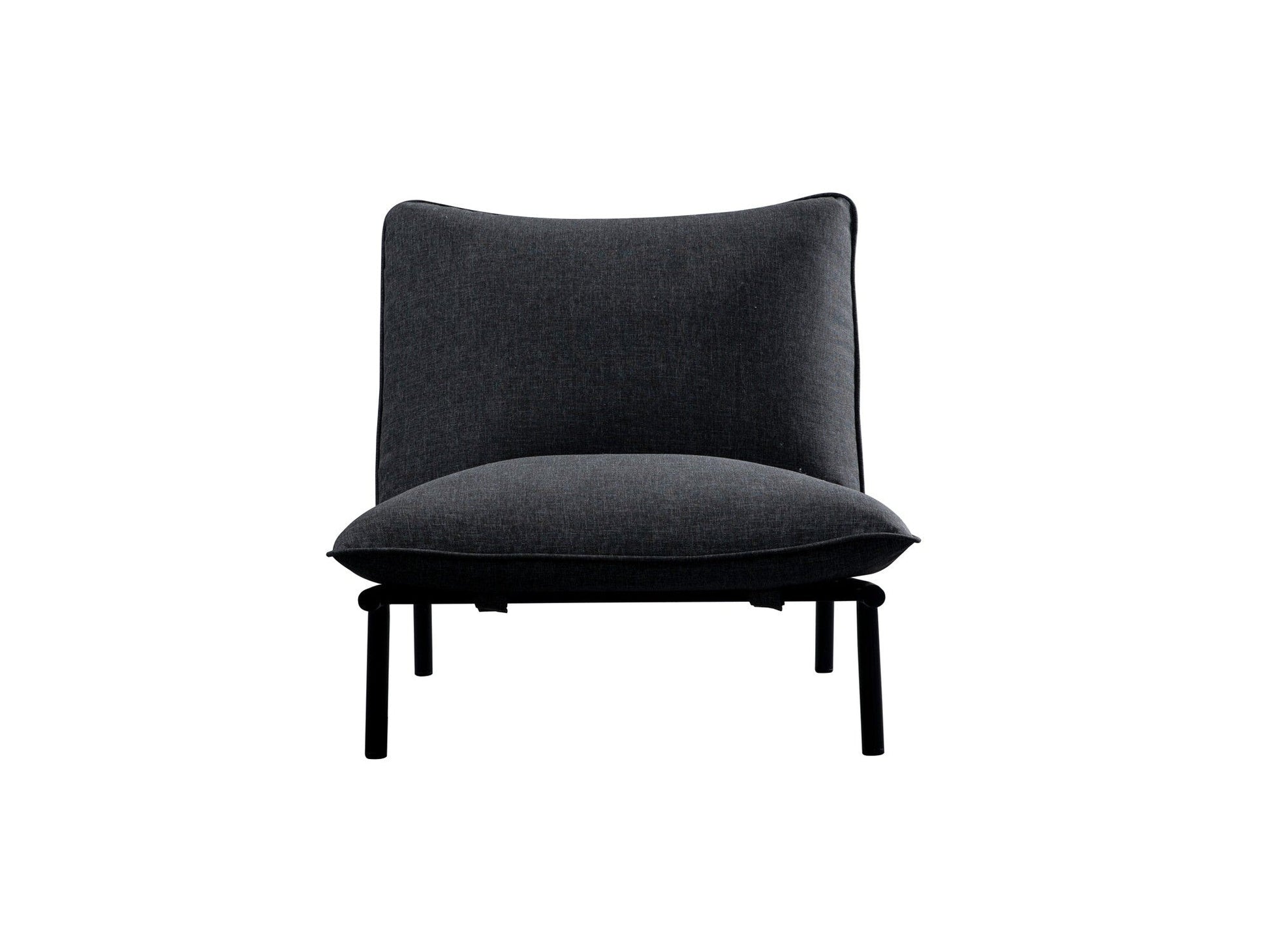 Morgan Speckled Charcoal Outdoor Accent Chair - Ornate Home