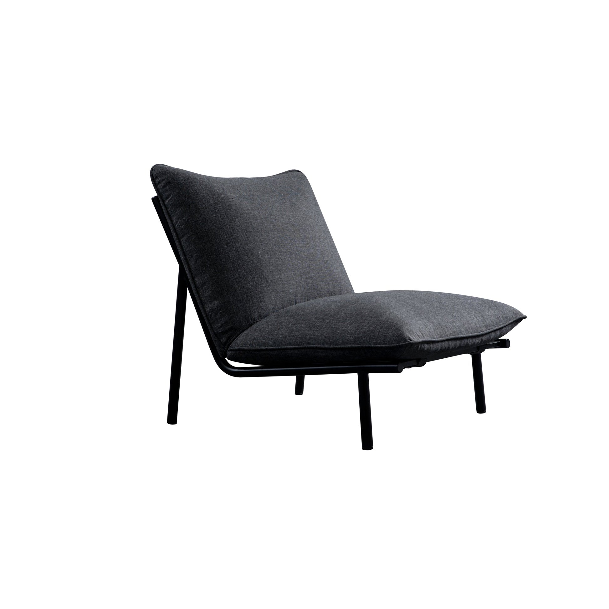 Morgan Speckled Charcoal Outdoor Accent Chair - Ornate Home