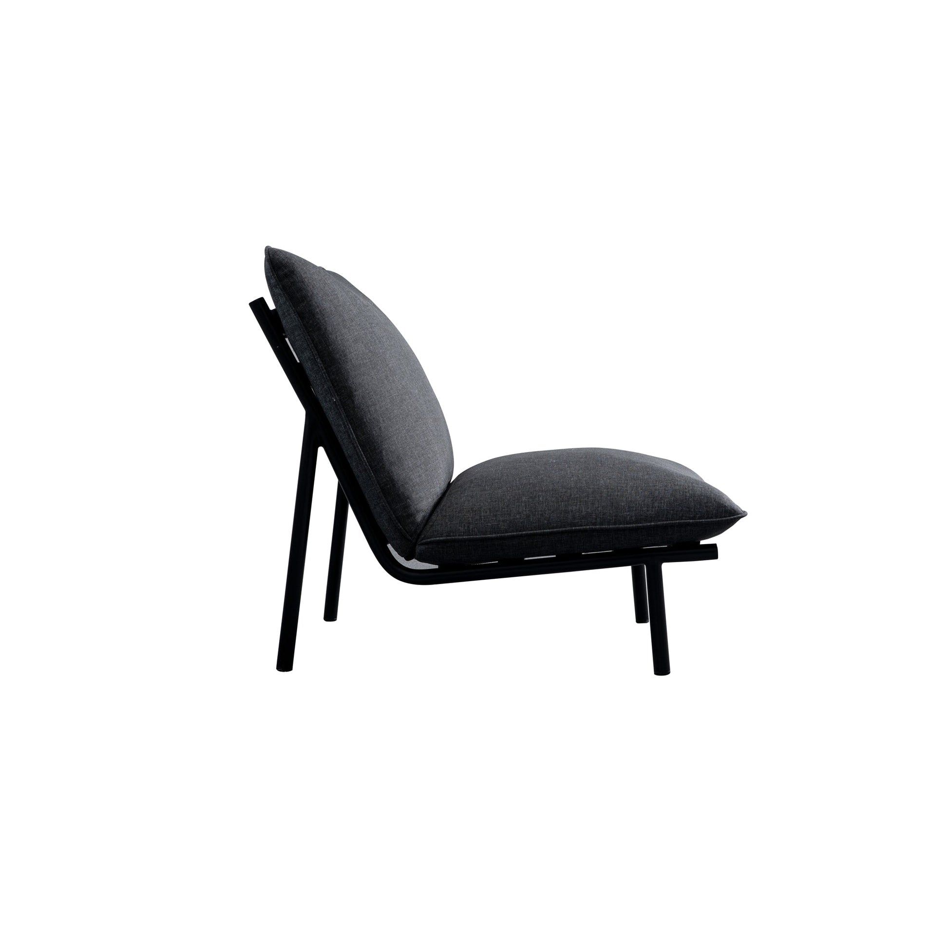Morgan Speckled Charcoal Outdoor Accent Chair - Ornate Home