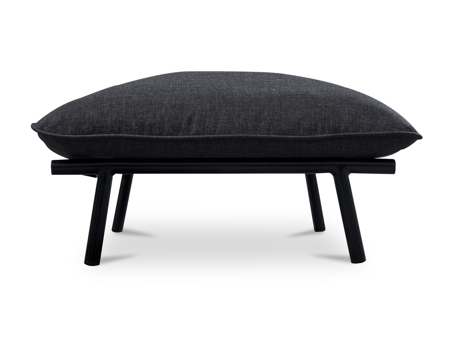 Morgan Speckled Charcoal Outdoor Ottoman - Ornate Home