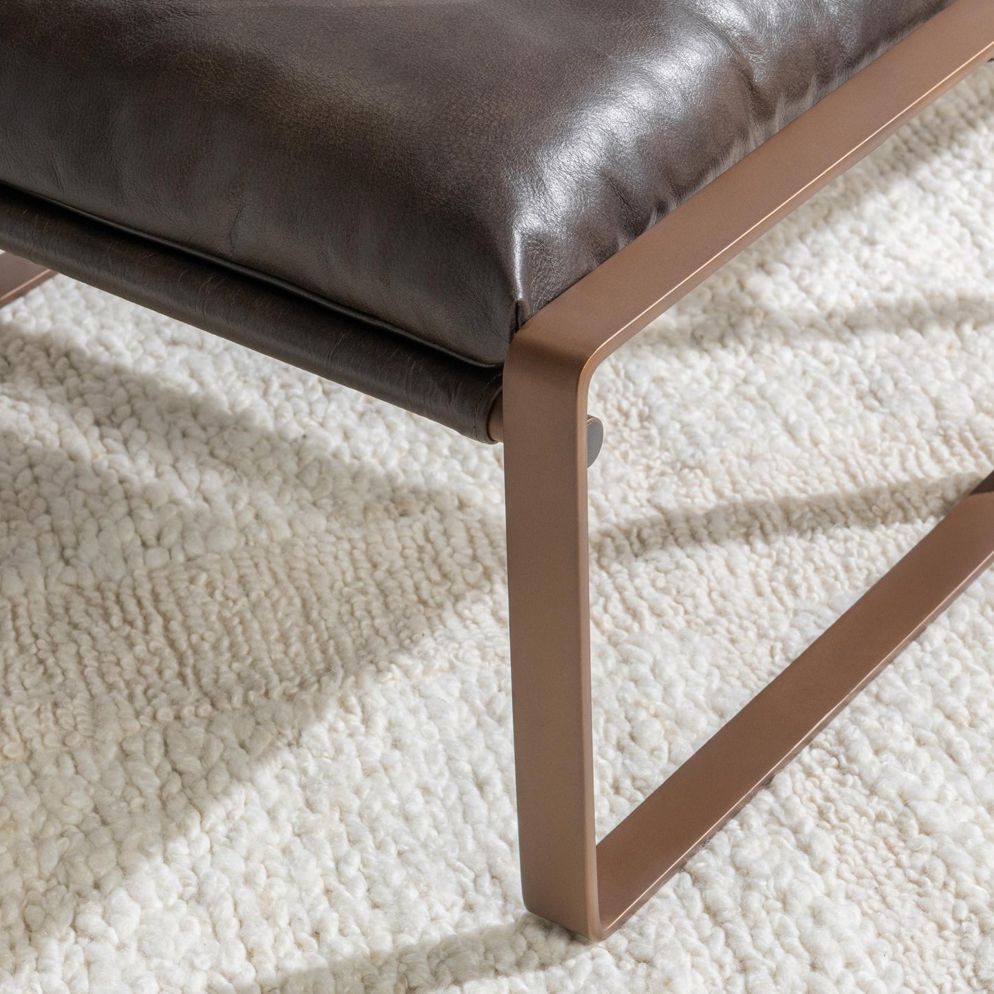 Morgan Truffle Brown Stool - Ornate Home