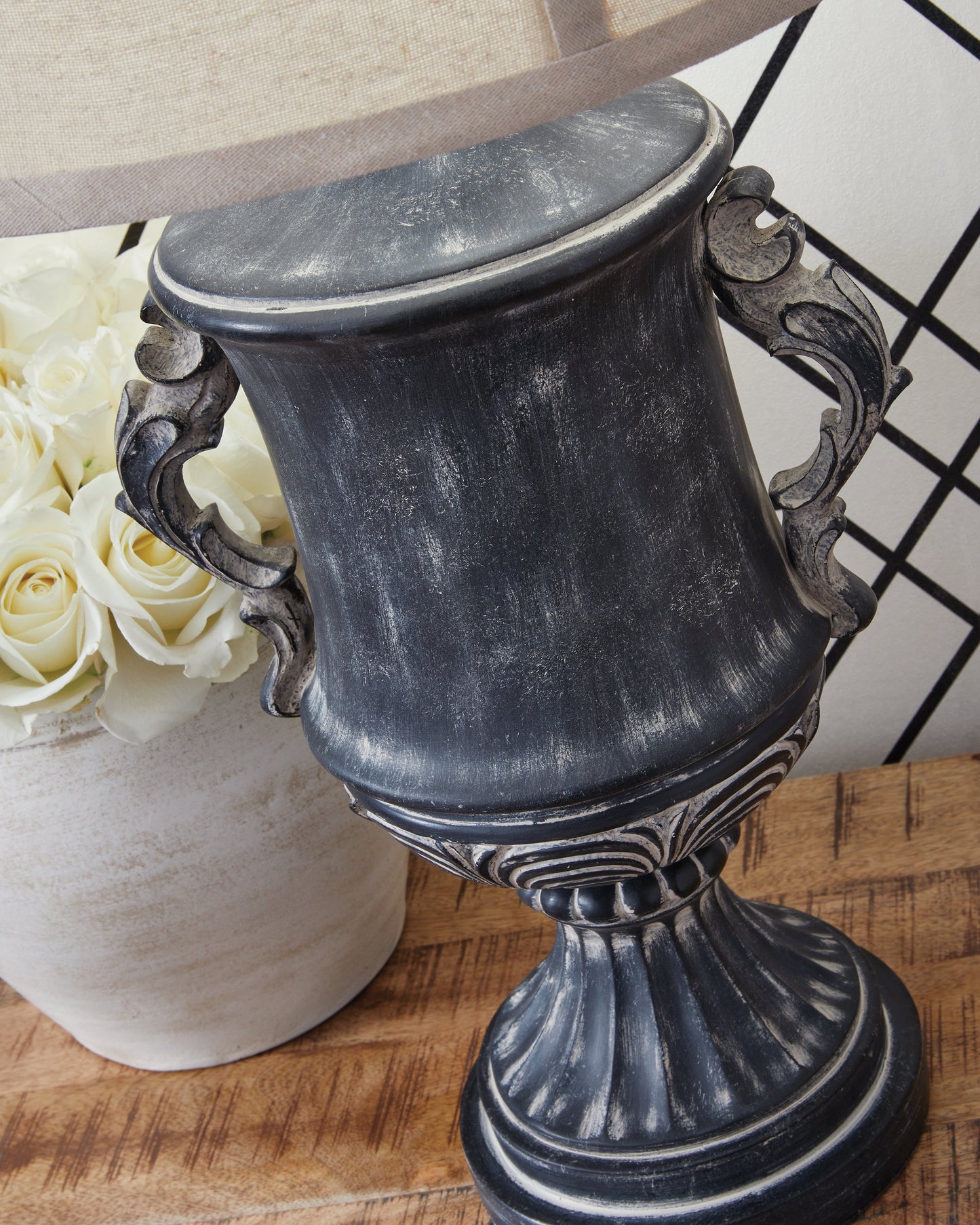 Morvanford Antique Black Table Lamp- Viva Furn