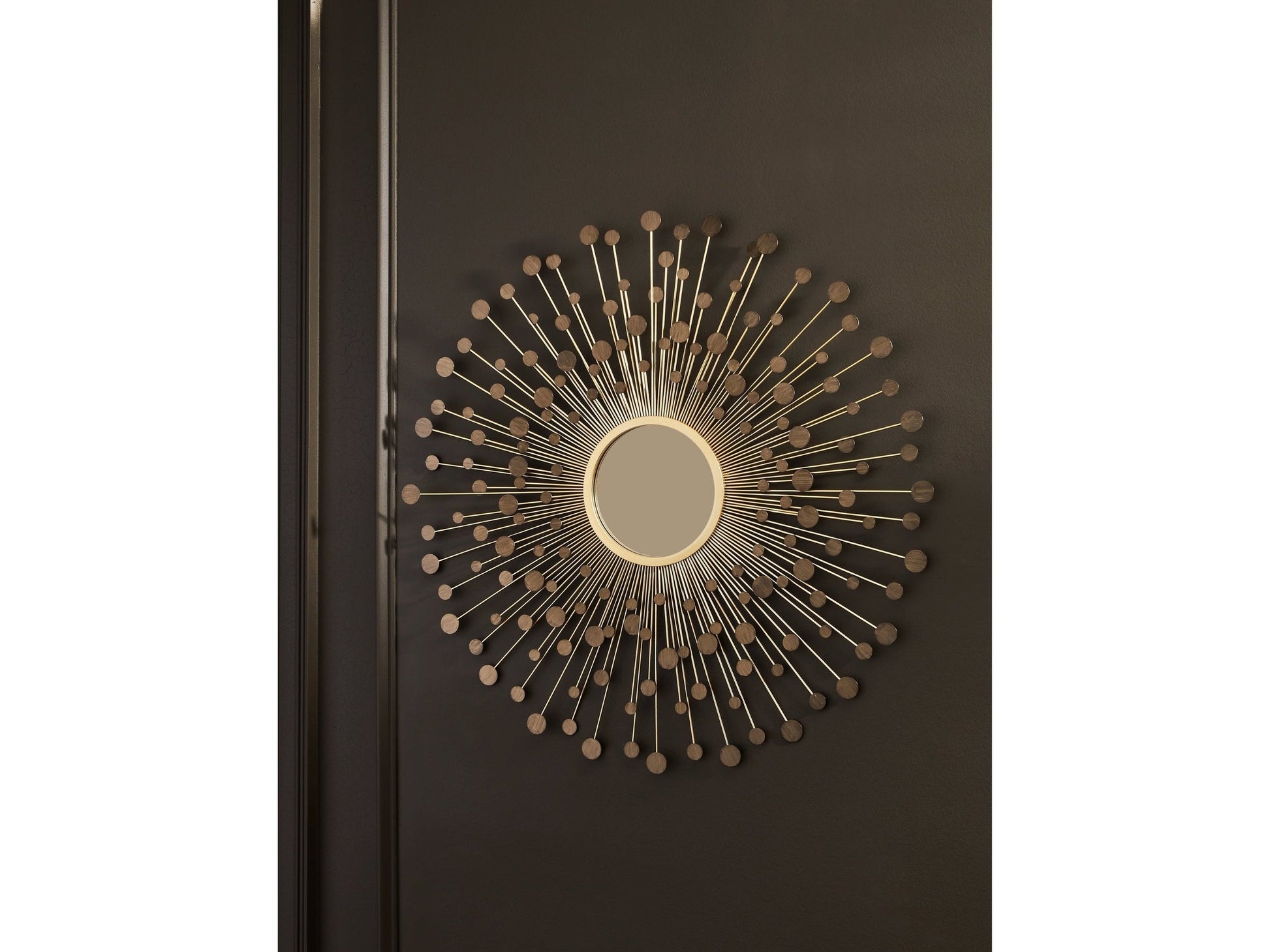 Morwenna Bronze/Gold Finish Accent Mirror- Viva Furn