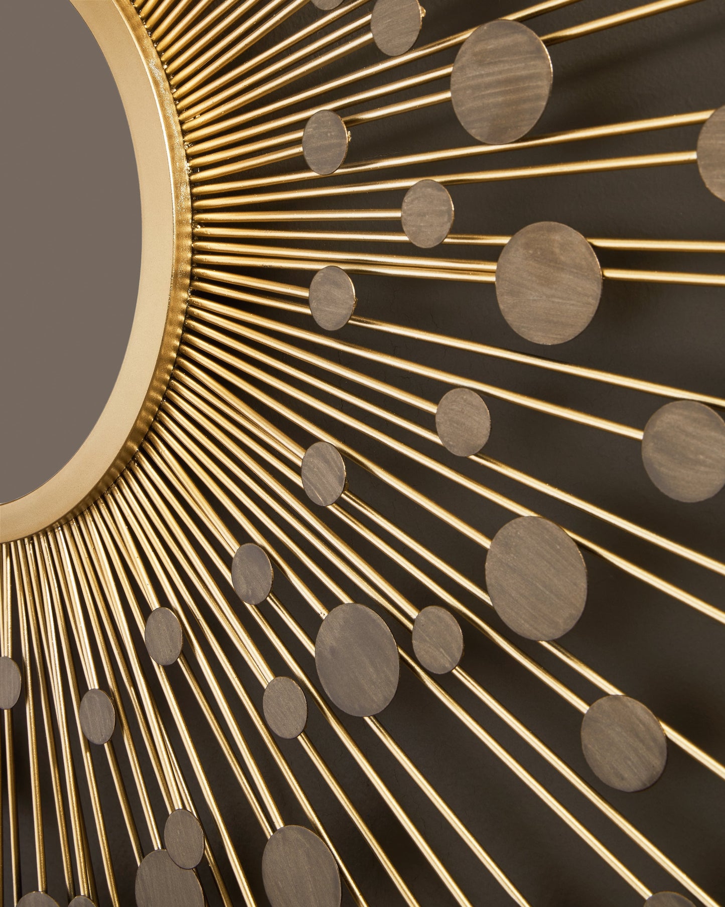 Morwenna Bronze/Gold Finish Accent Mirror- Viva Furn