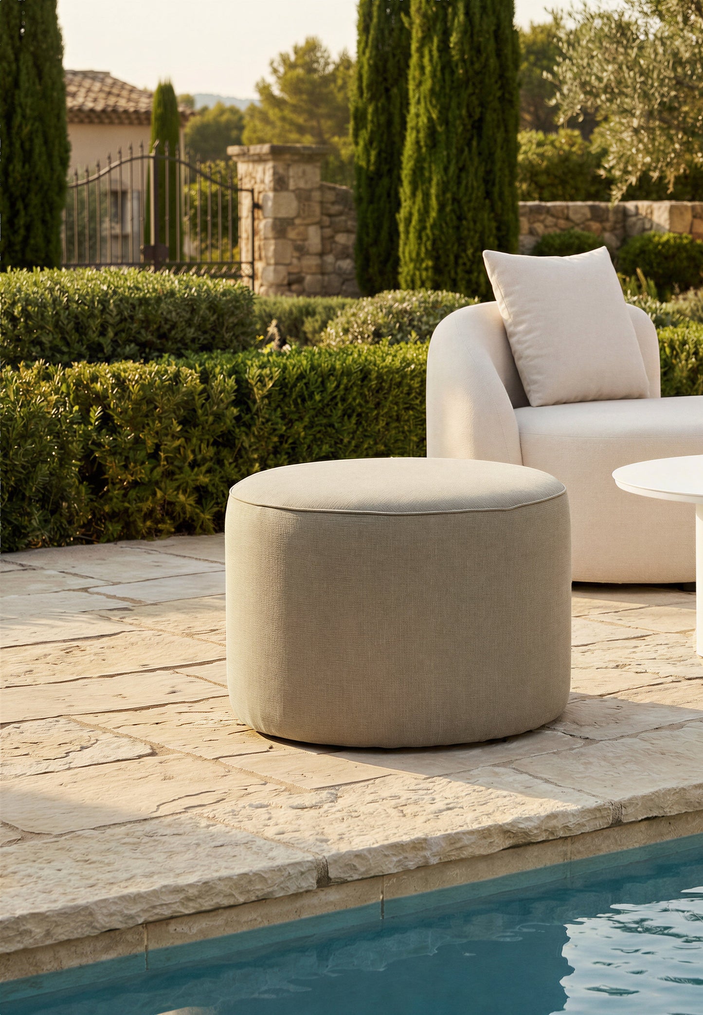 Moxy Green Outdoor Ottoman - Ornate Home