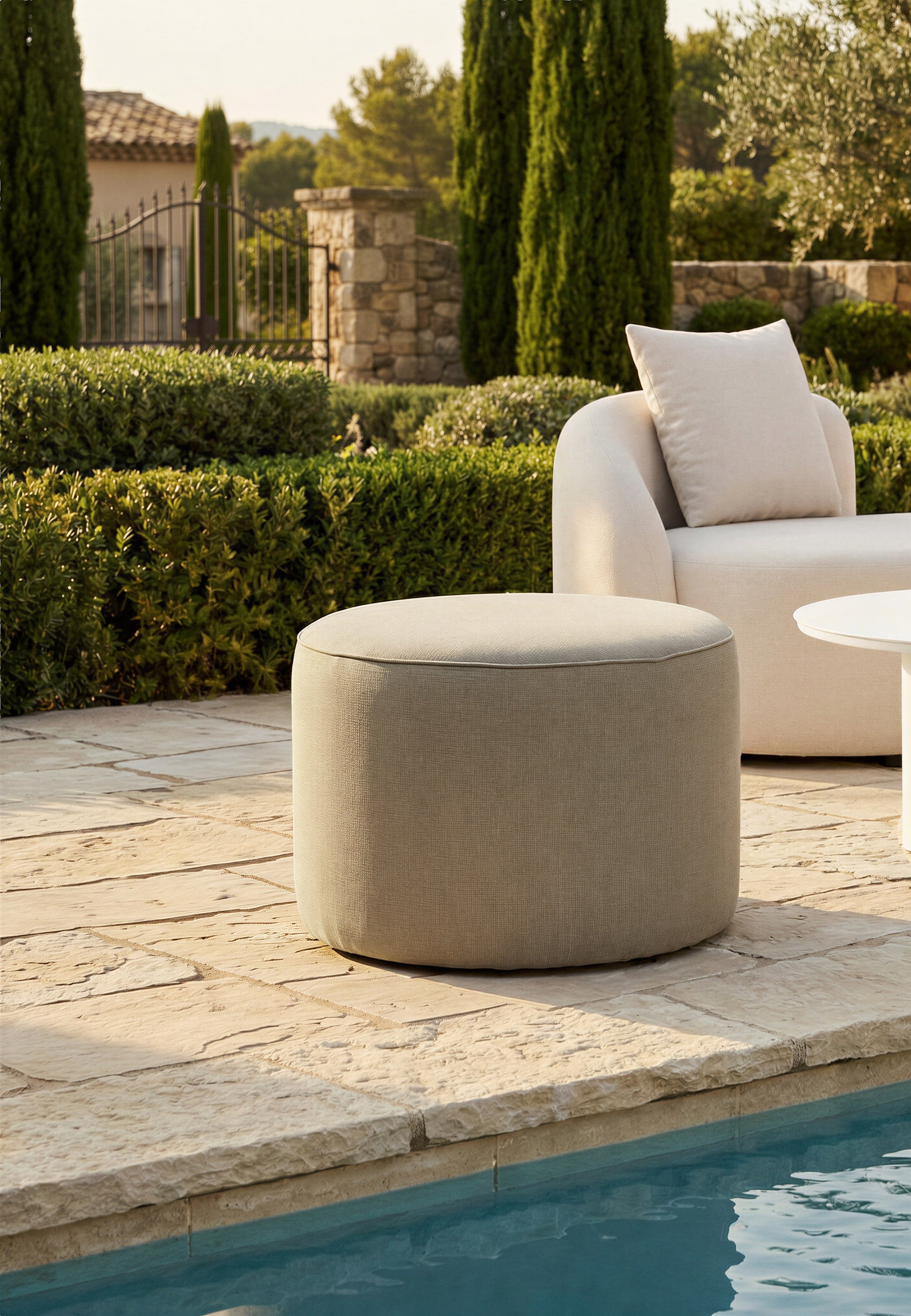 Moxy Green Outdoor Ottoman - Ornate Home