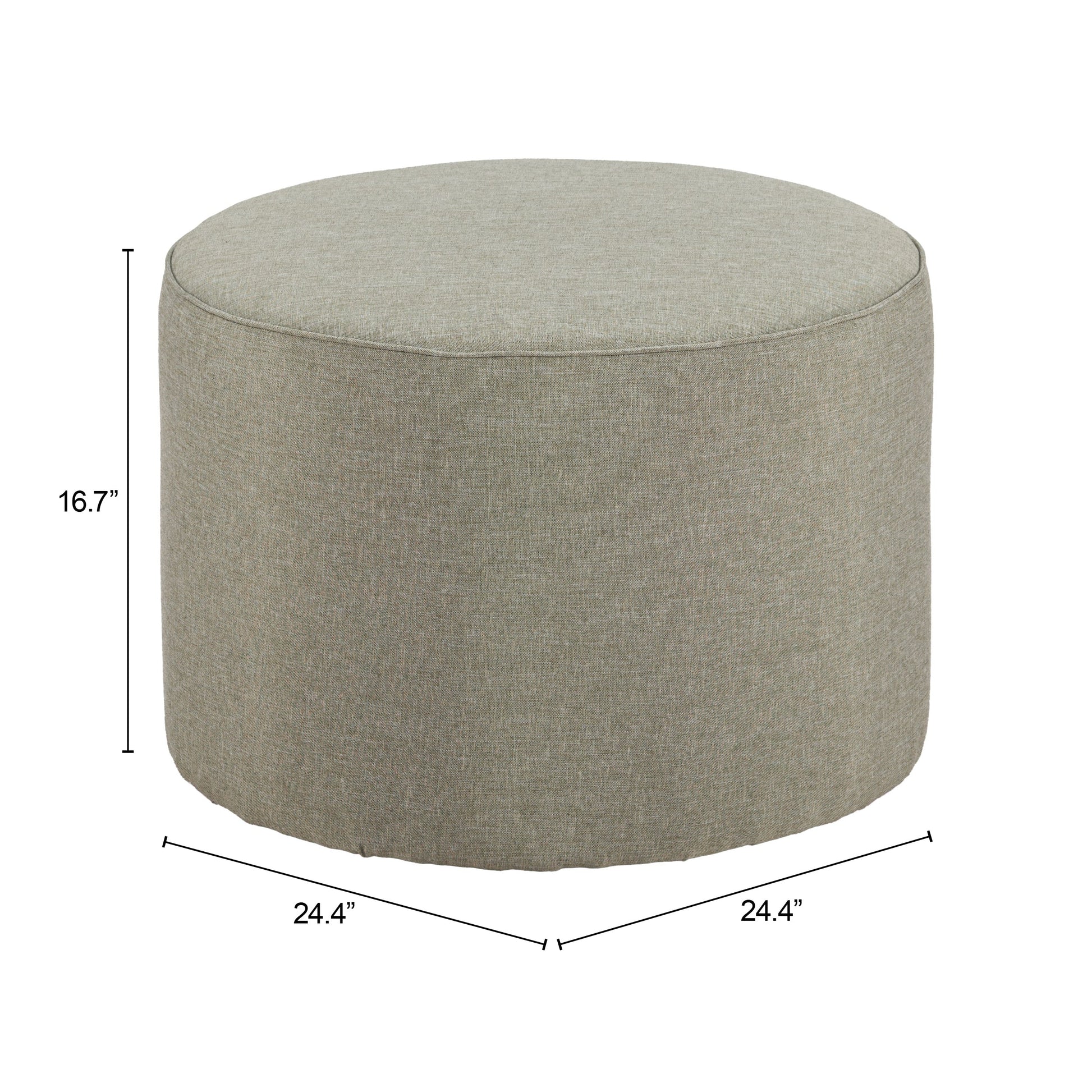 Moxy Green Outdoor Ottoman - Ornate Home